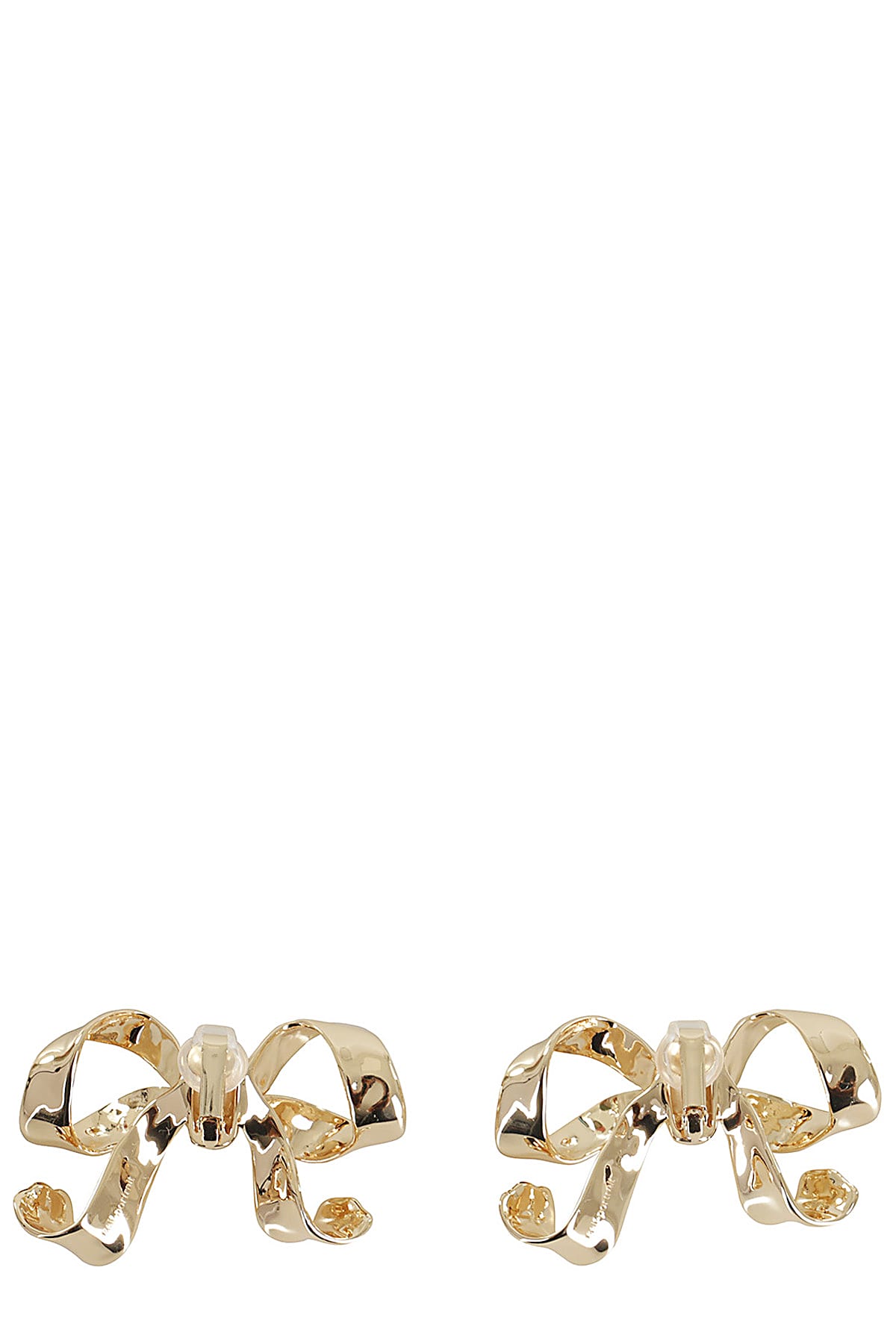 Self-portrait Gold Bow Earrings In Gold