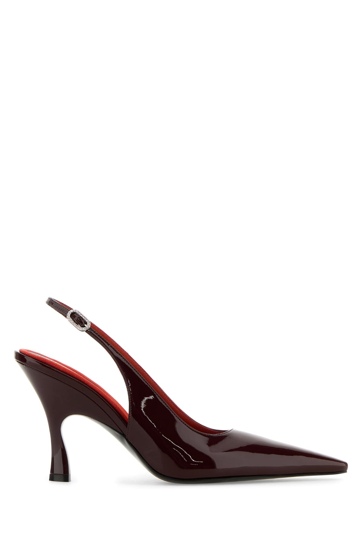 Stella Mccartney Elsa Faux Leather Slingback Pumps In Bordeaux