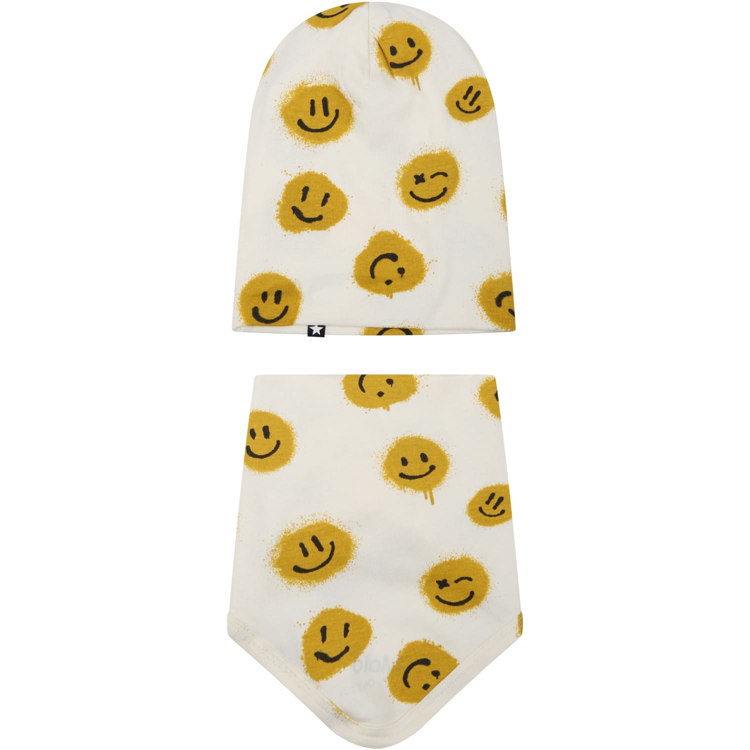 Molo Ivory Set For Baby Kids With Smileys