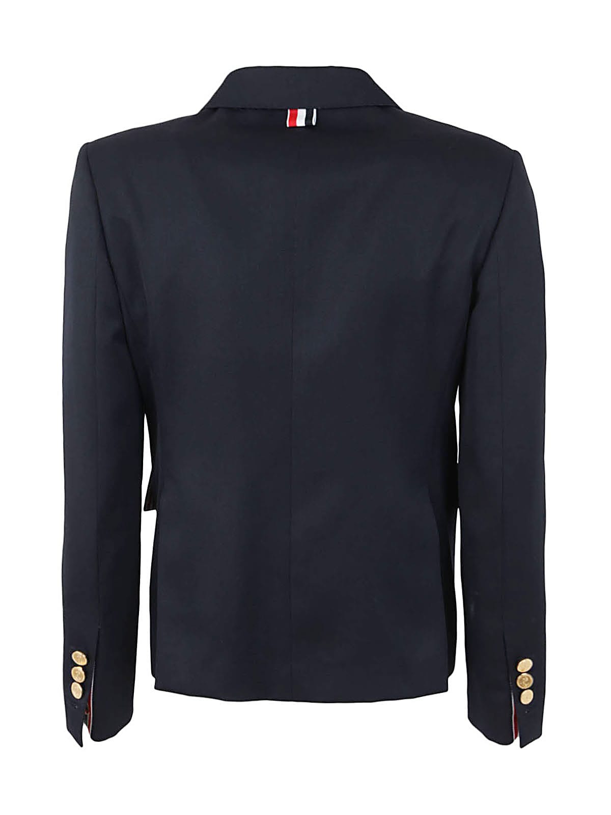 Shop Thom Browne High Armhole Sportcoat In Wool Gabardine In Navy