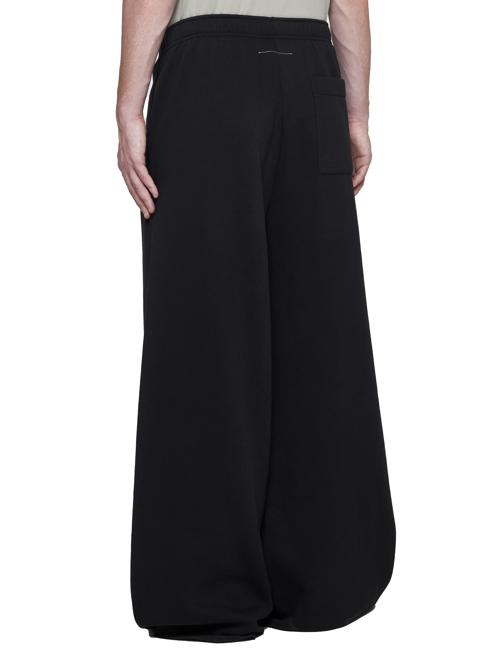 Shop Mm6 Maison Margiela Pants In Black