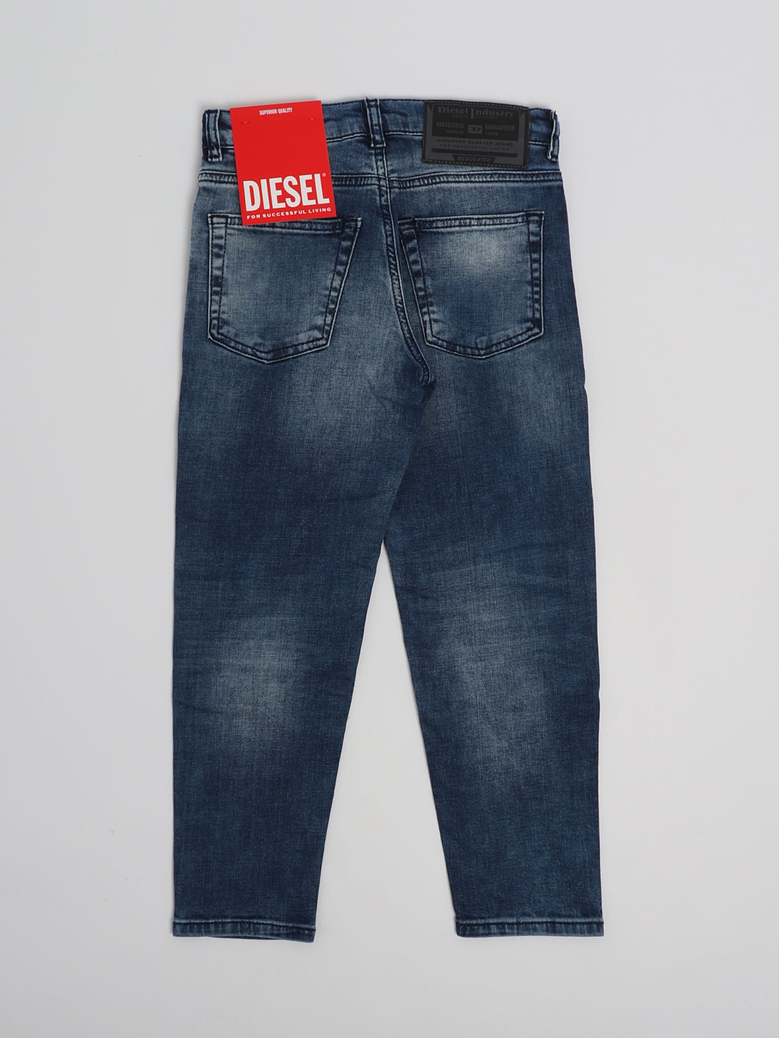 Shop Diesel Luca Jeans Jeans In Denim Medio