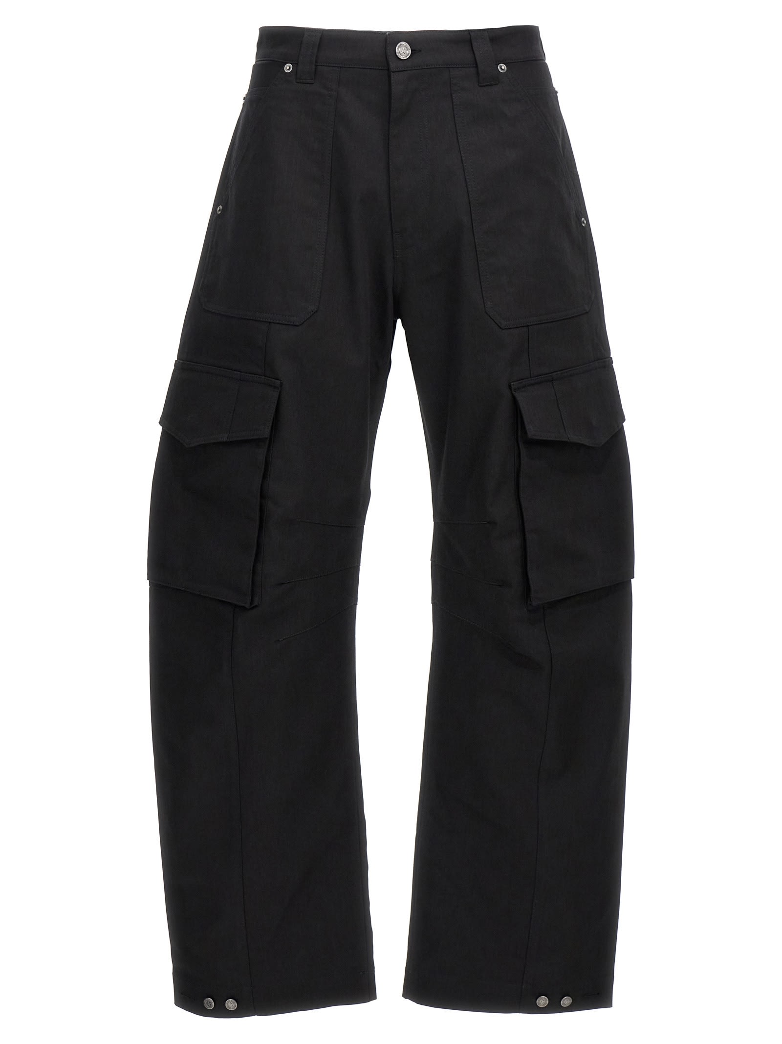 Shop Golden Goose Leniin Cargo Pants In Black