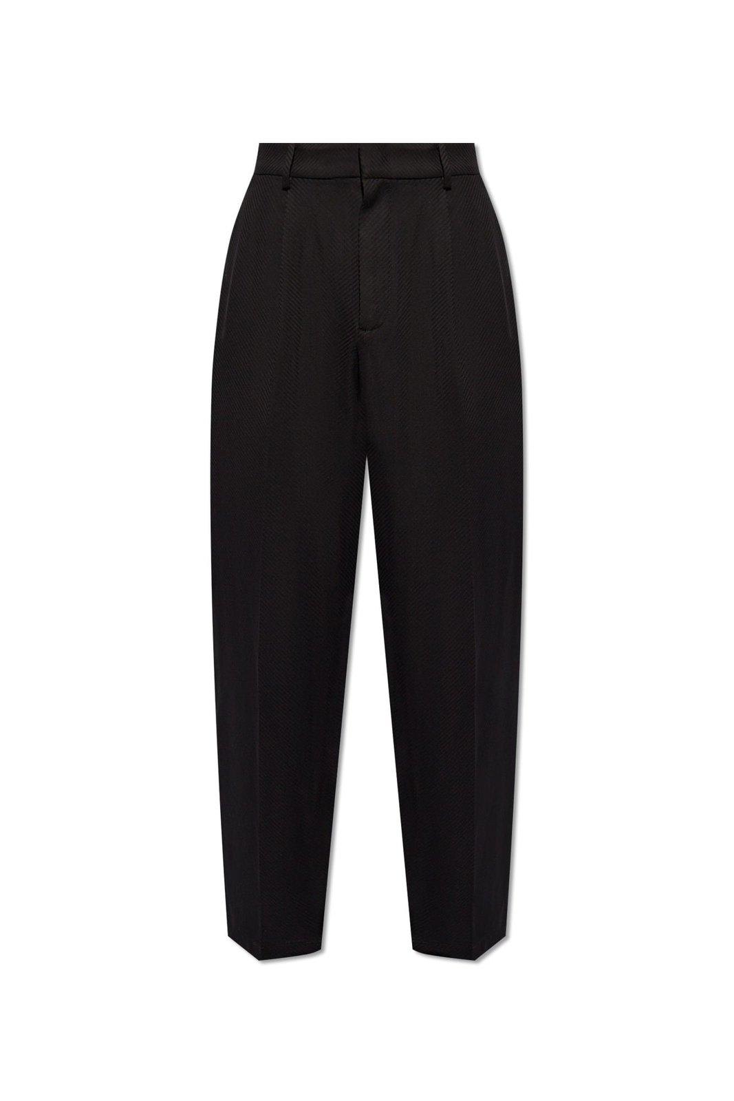 Shop Emporio Armani Trousers With Tapered Legs