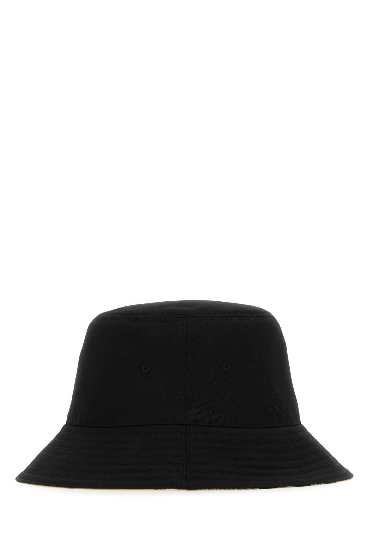 Burberry Black Polyester Blend Bucket Hat