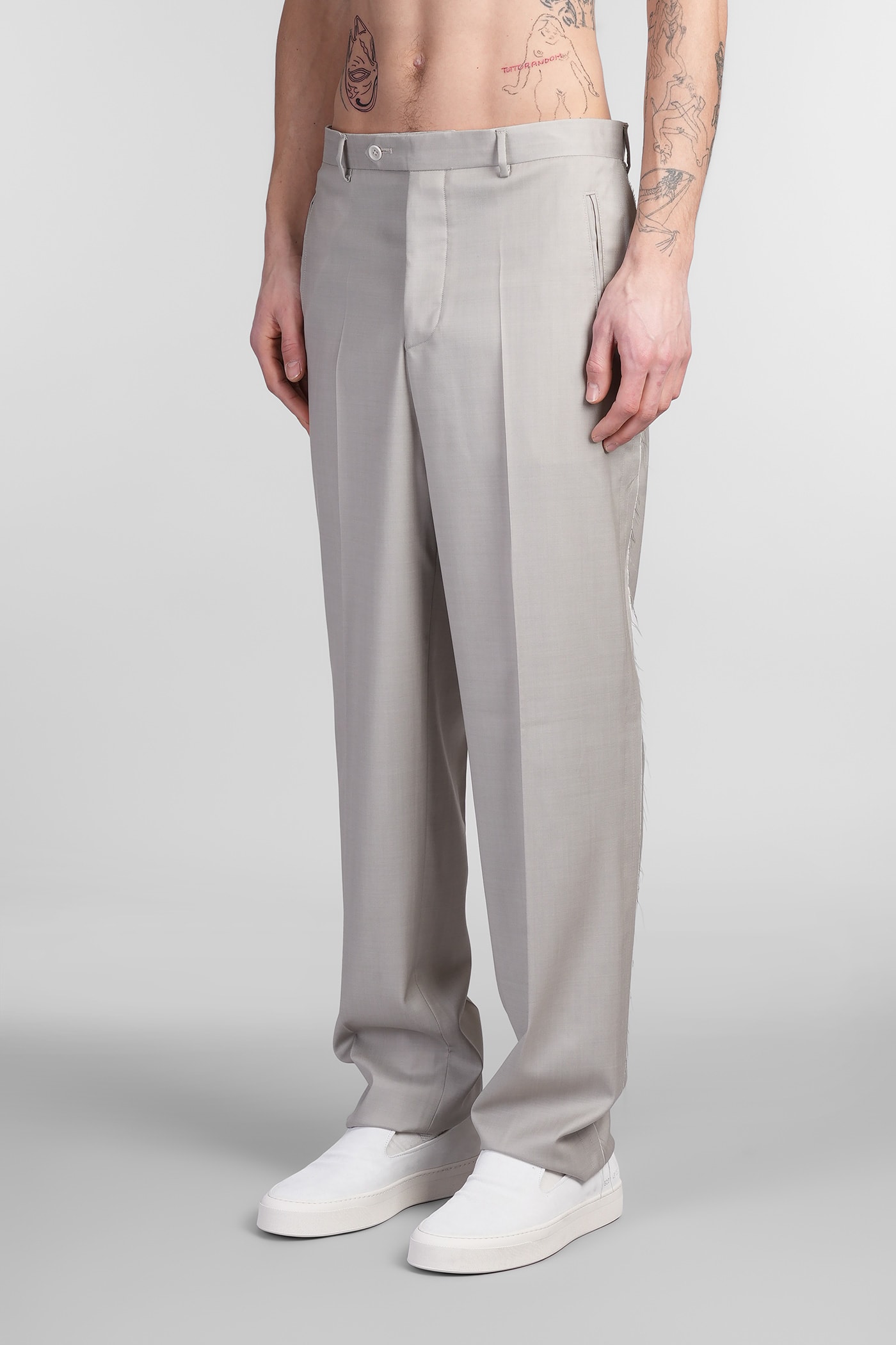 Paura Troy Trousers In Taupe