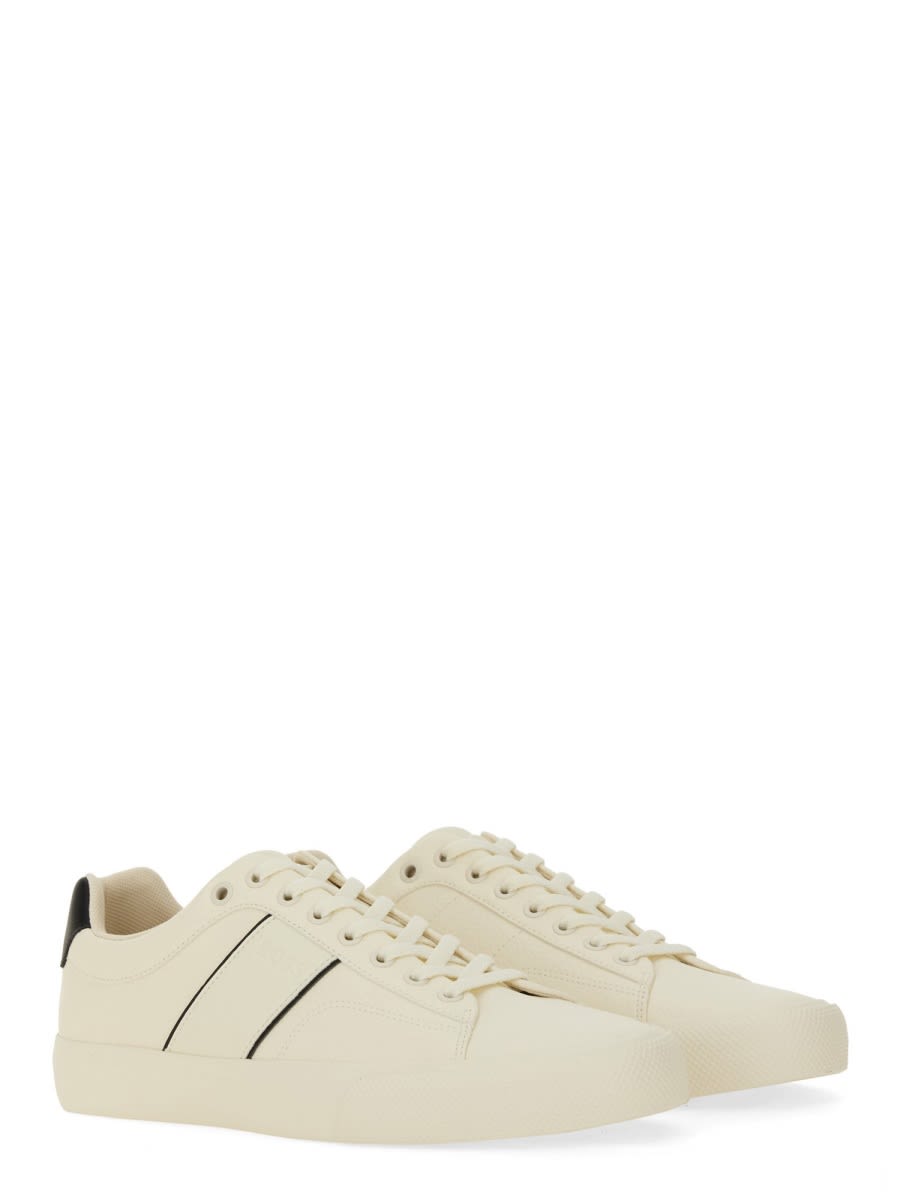 Hugo Boss Boss Men Leather Sneaker In White