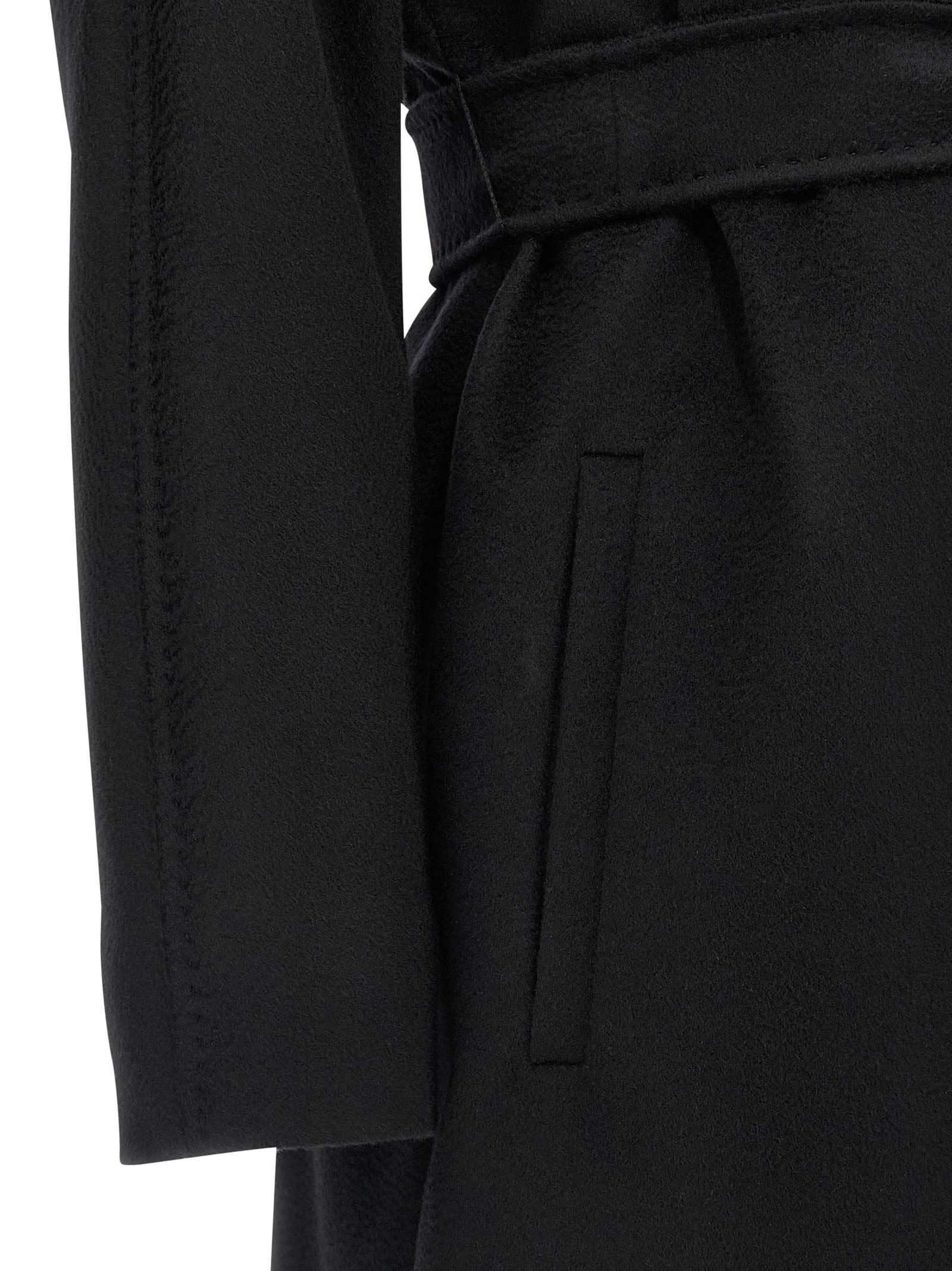 Max Mara Dravenna Coat In Black