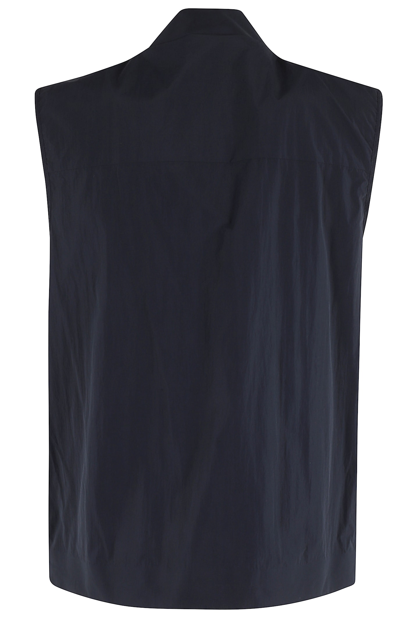 K-way Textured Finish Blue Jacket With Adjustable Hem