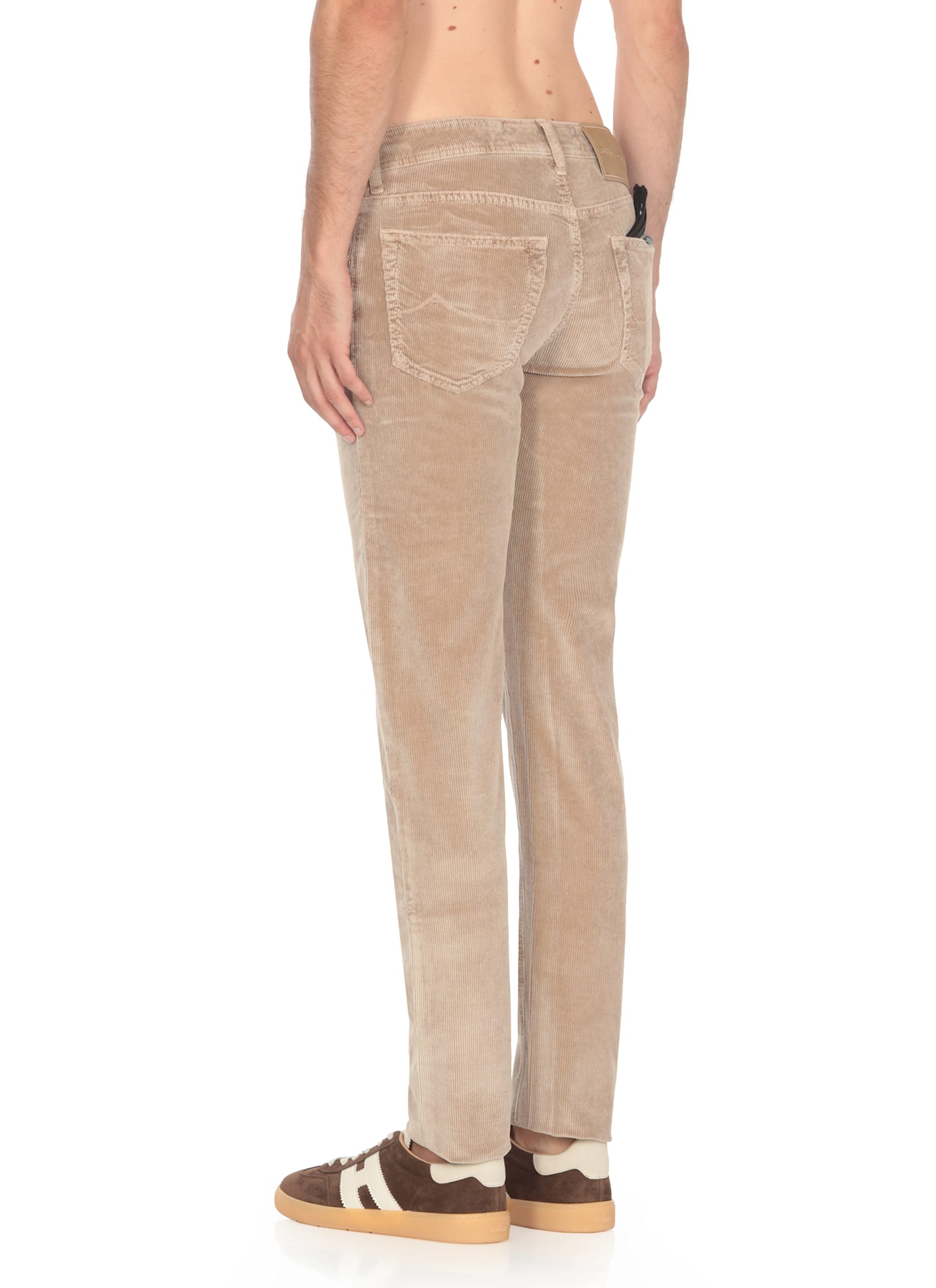 Shop Jacob Cohen Nick Jeans In Beige