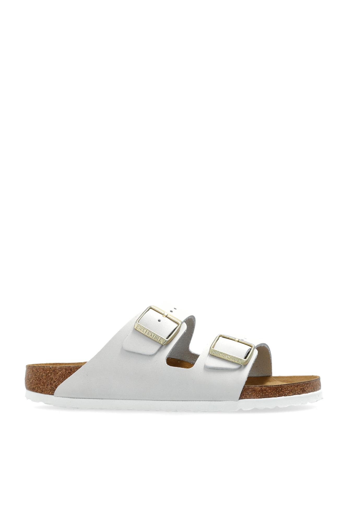 Shop Birkenstock Slides Arizona Bs In Bianco