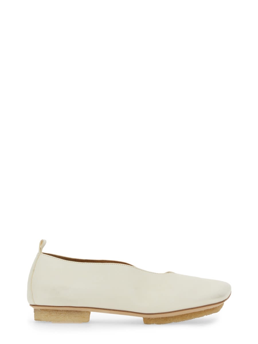 Shop Uma Wang Foot Ballet Shoe In Ivory