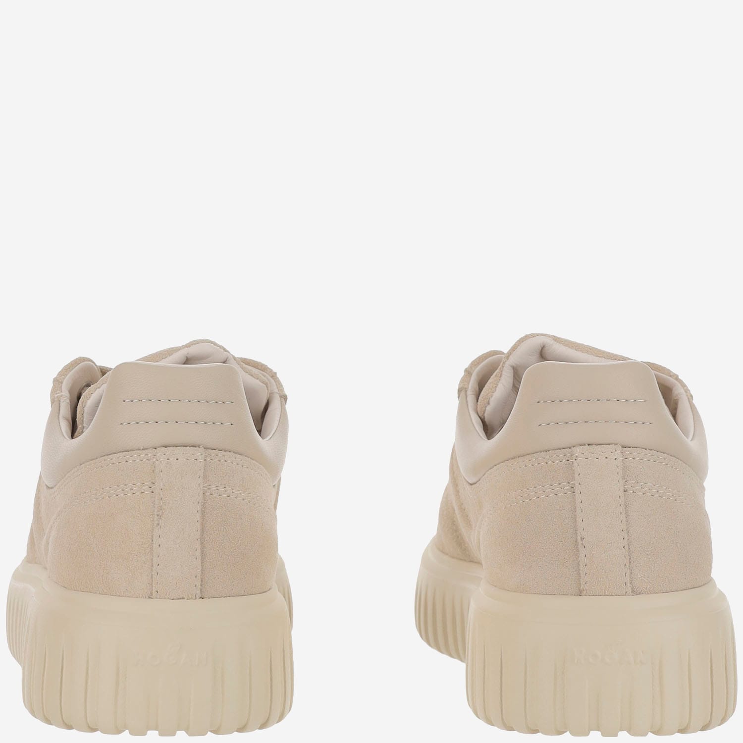 Hogan Low Top Platform Sole Sneakers In Sand