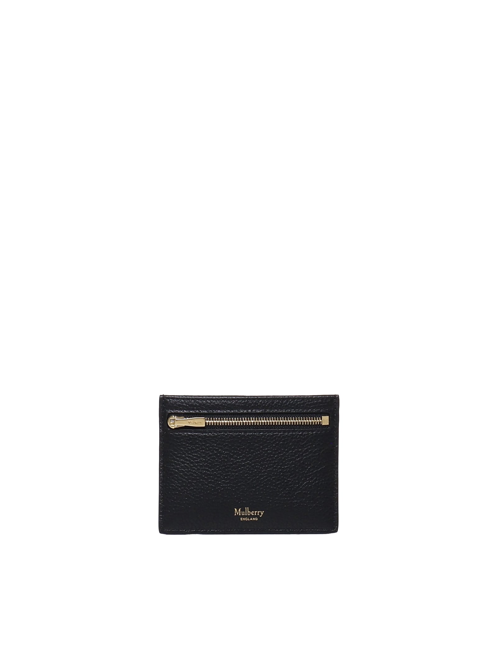 Shop Mulberry Zip Card Holder In Black