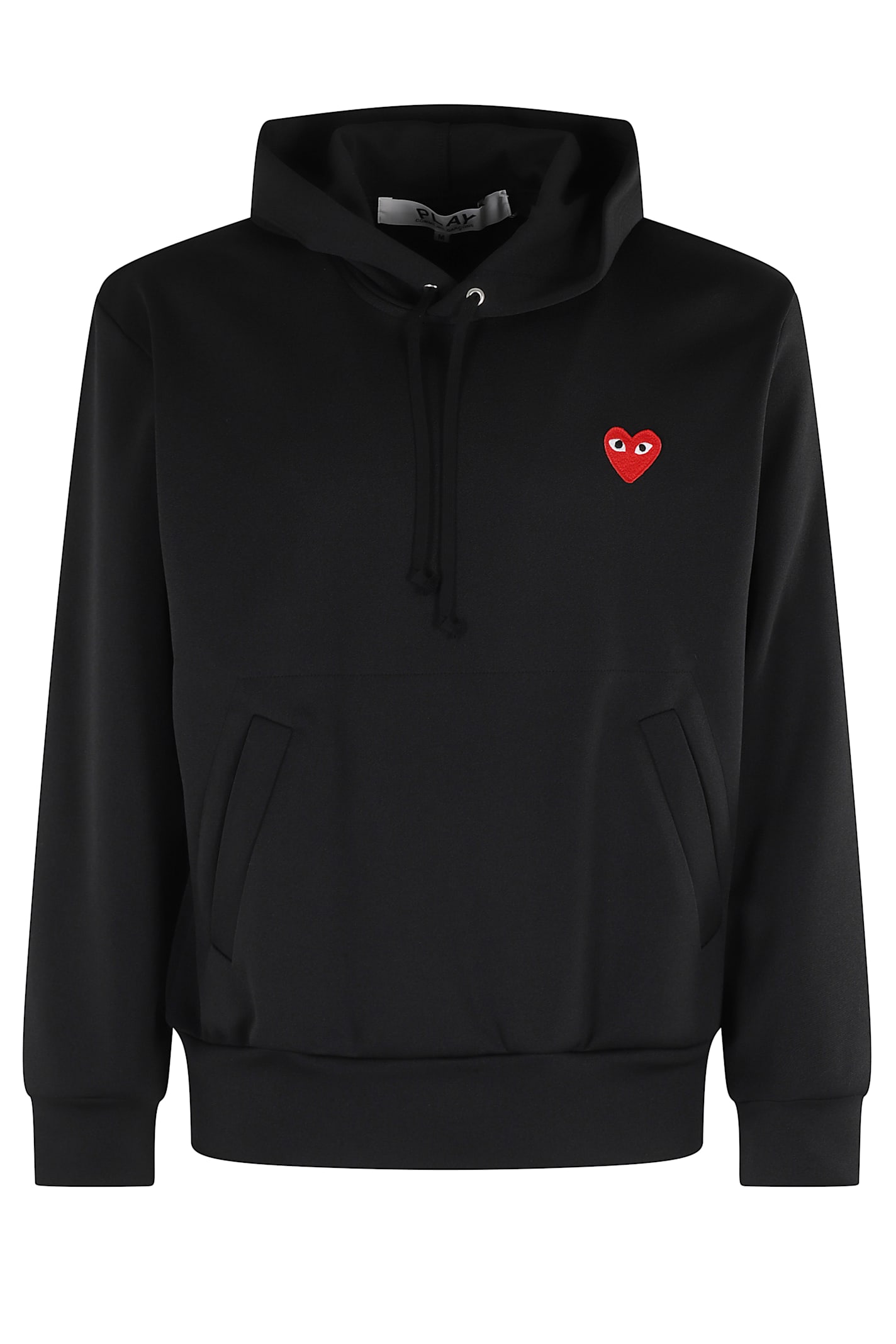 Comme Des Garçons Play Black Hoodie With Heart Logo In Black