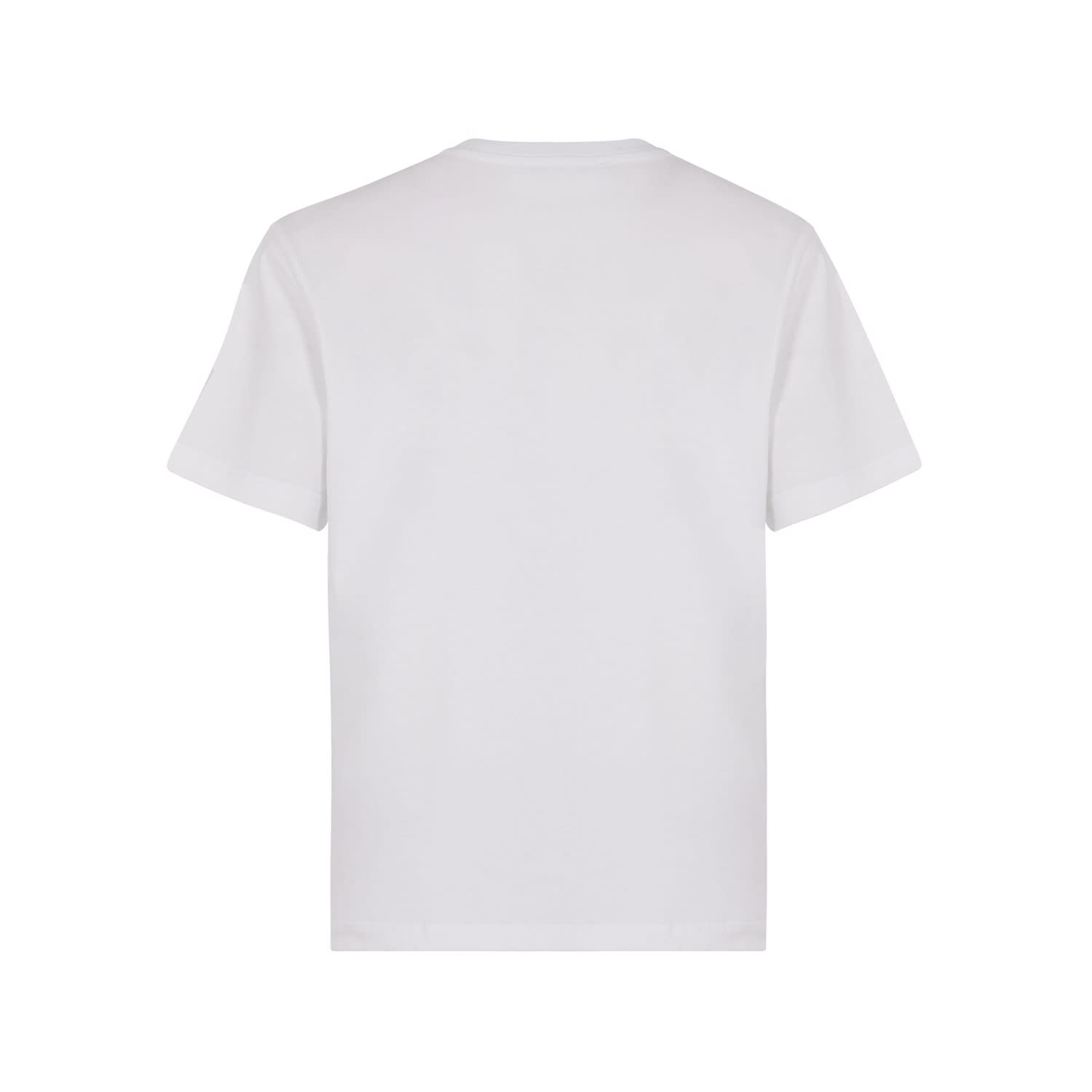Shop Msgm T-shirt Con Logo In Bianco