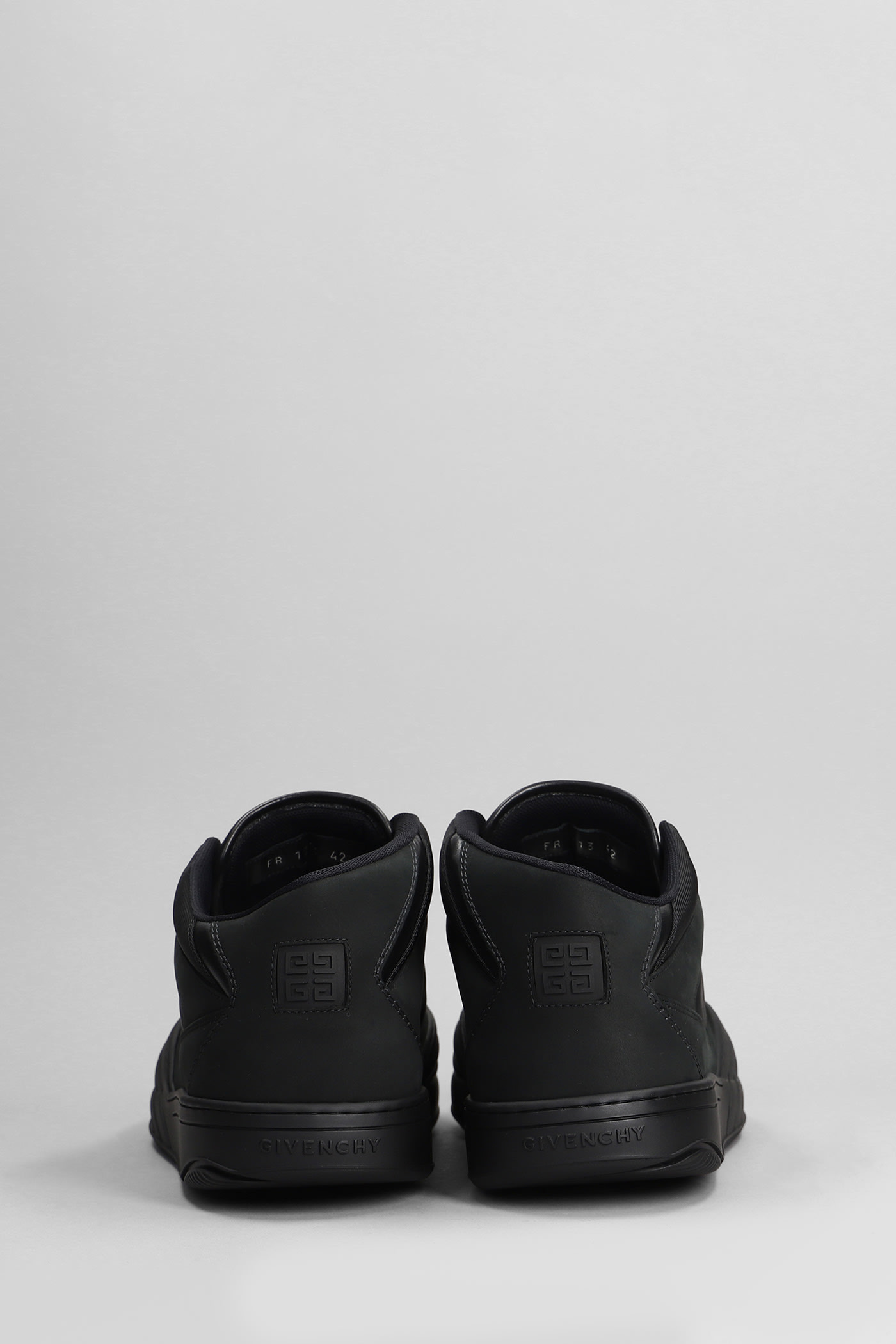 Shop Givenchy Sneakers In Black Leather And Fabric