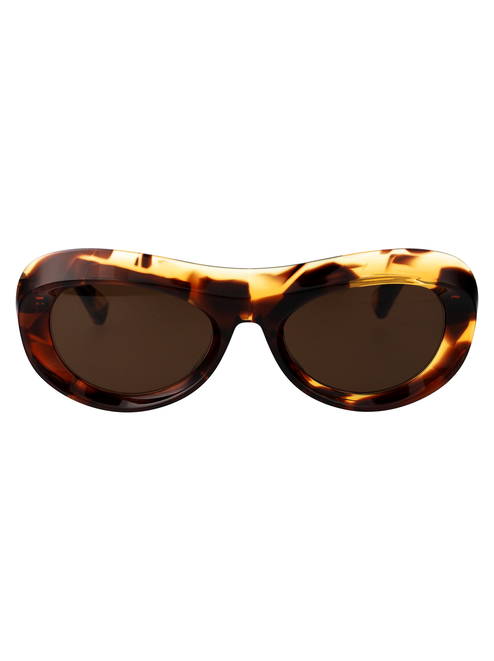 Shop Bottega Veneta Bv1284s Sunglasses In 002 Havana Havana Brown