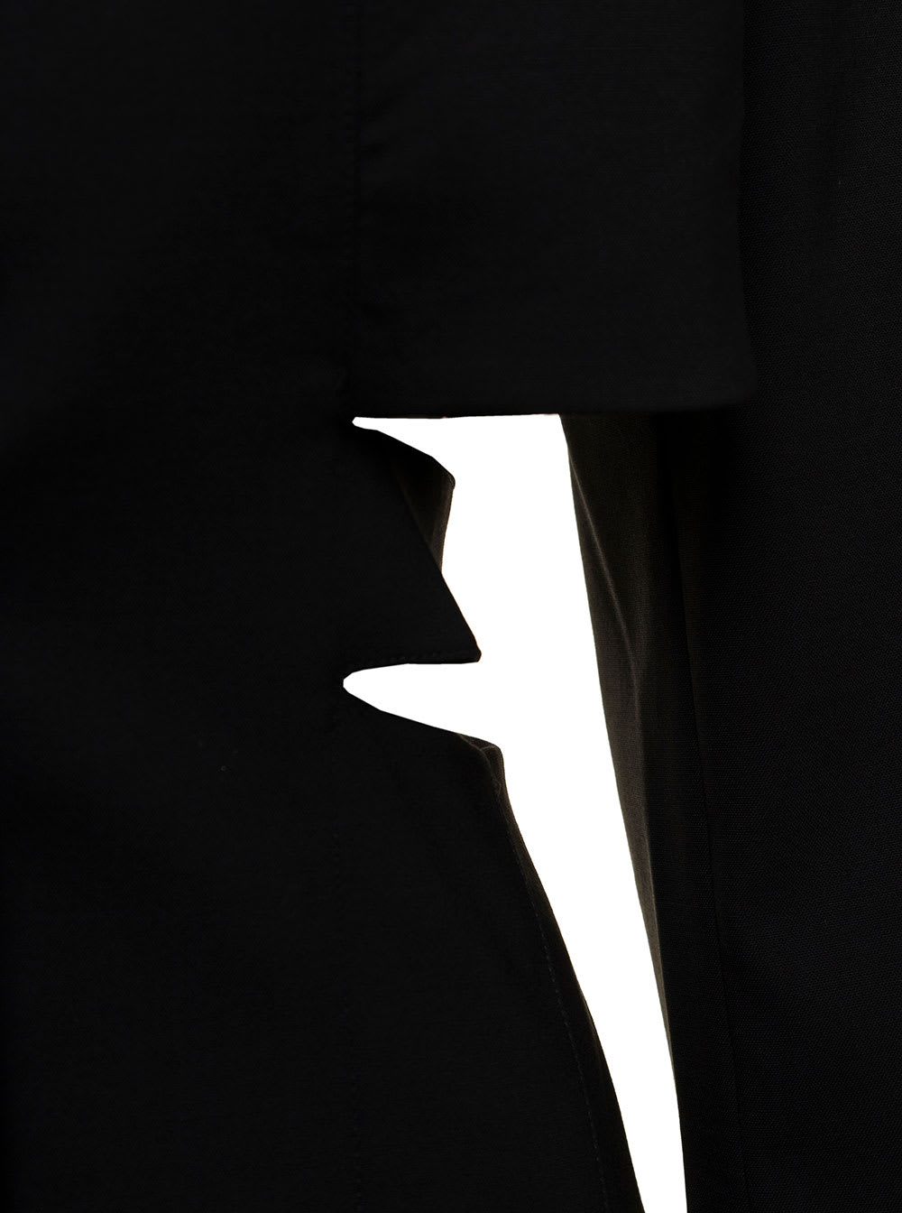 Shop Jacquemus Le Robe Bari Black Blazer Mini Dress With Cut-out Detail In Wool Woman