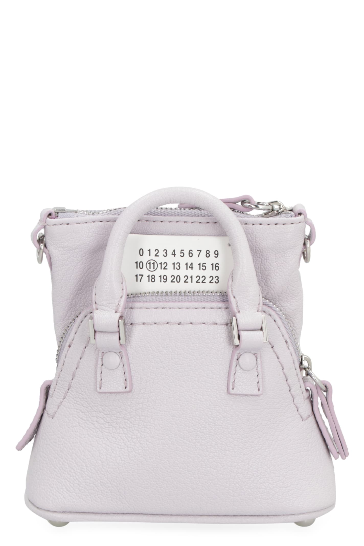 Shop Maison Margiela 5ac Classique Baby Leather Crossbody Bag In Lilac