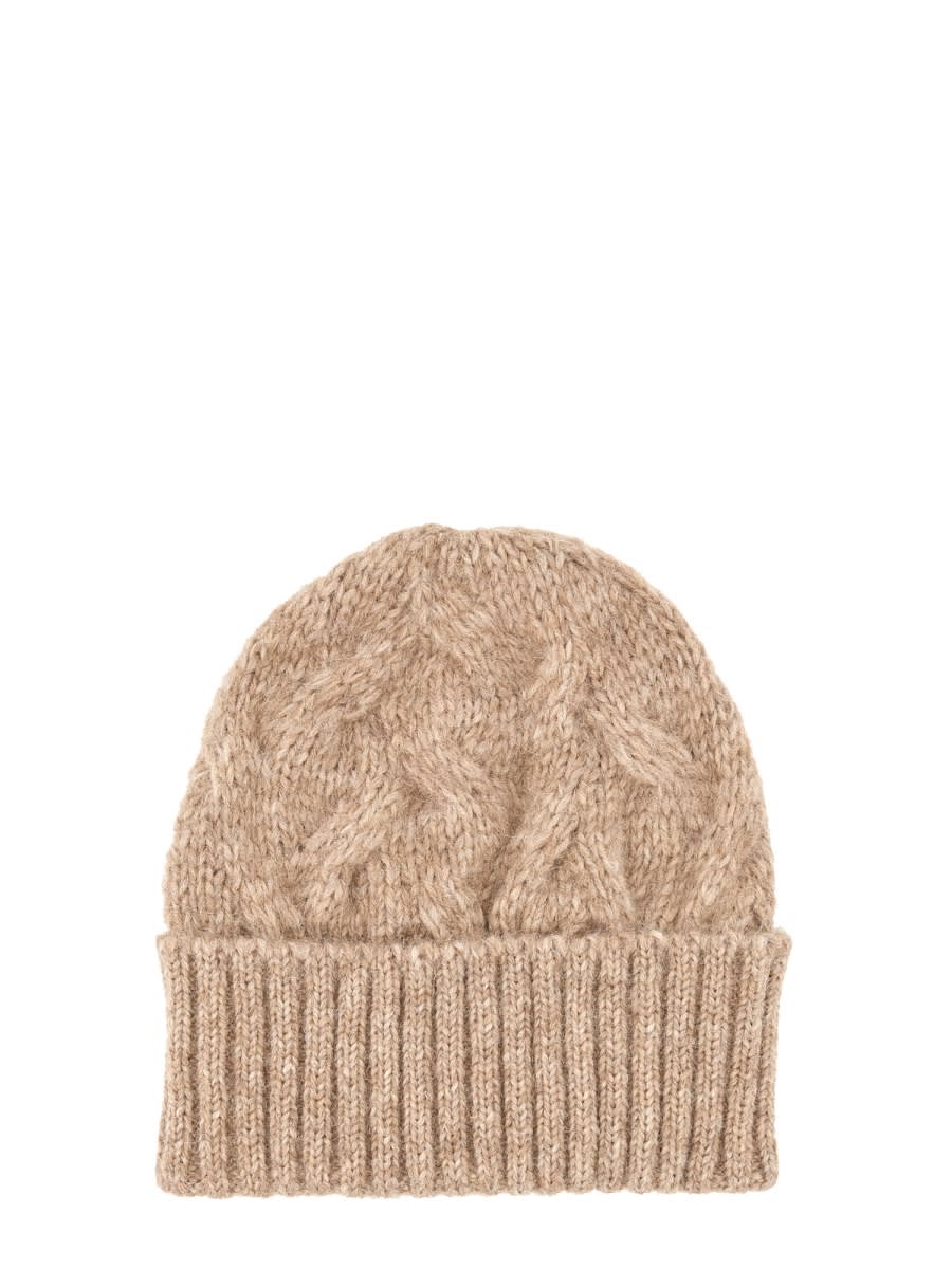 Shop Séfr Knit Hat In Beige