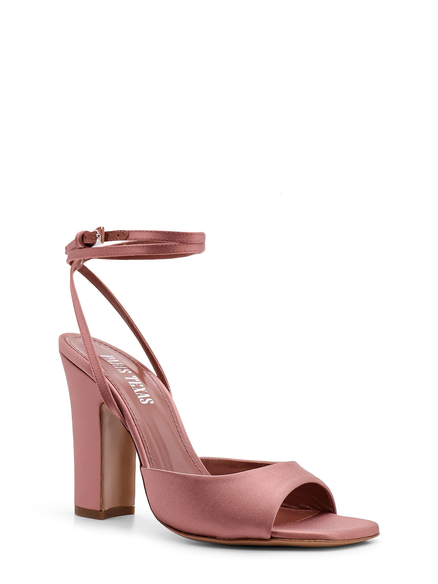 Paris Texas Lara Satin Sandals In Dark Phard