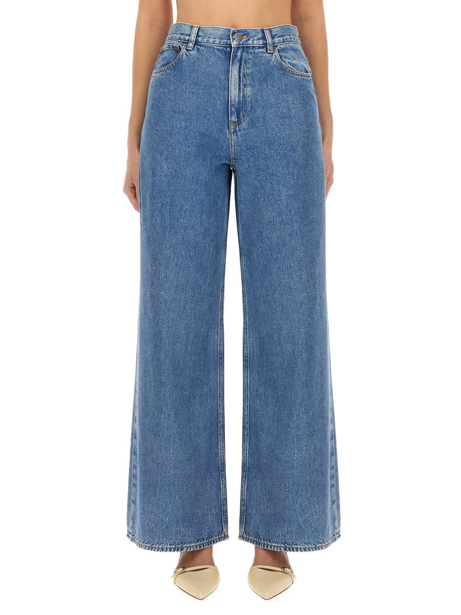 Theory Wide-leg Jeans In Blue