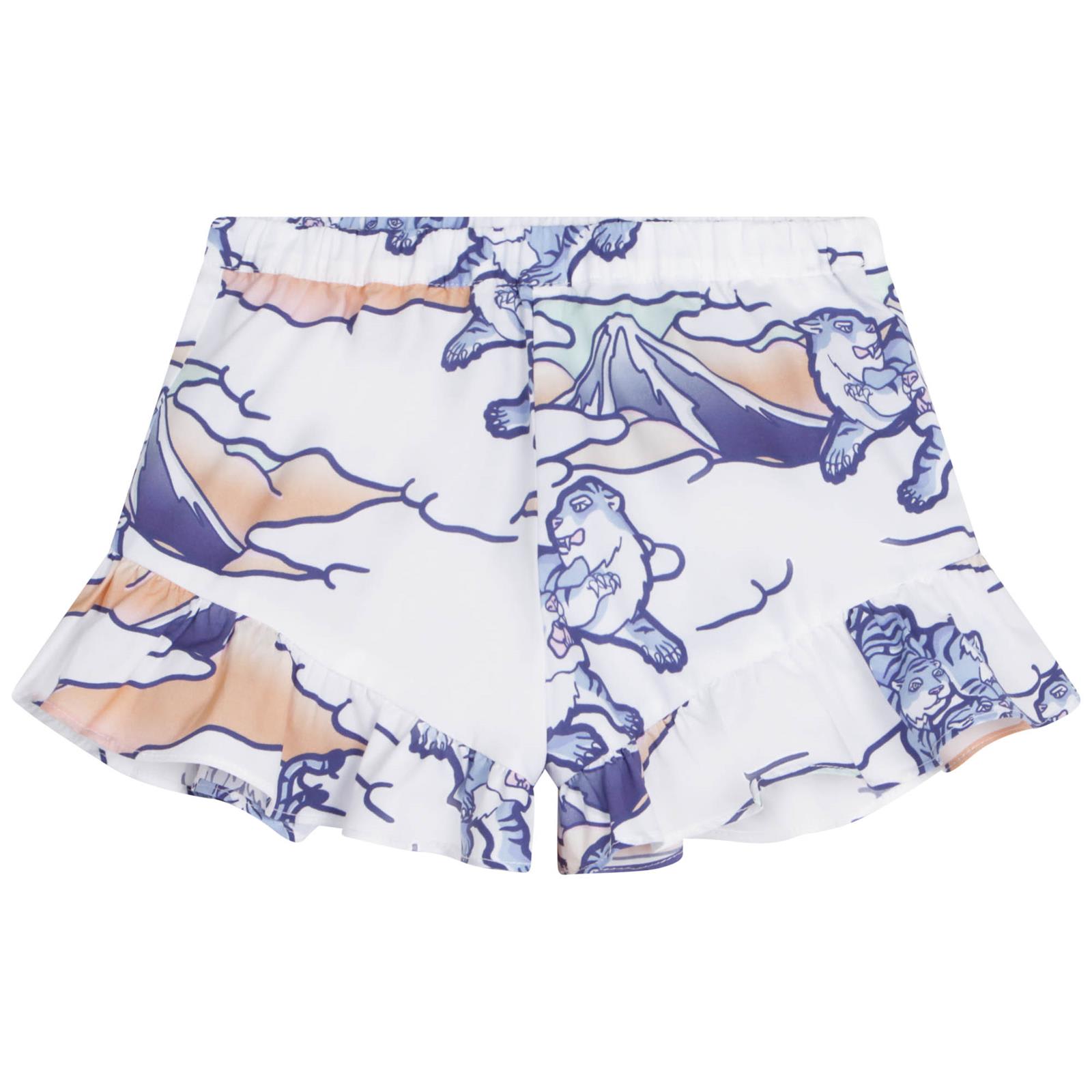 KENZO SHORTS WITH GRAPHIC PRINT
