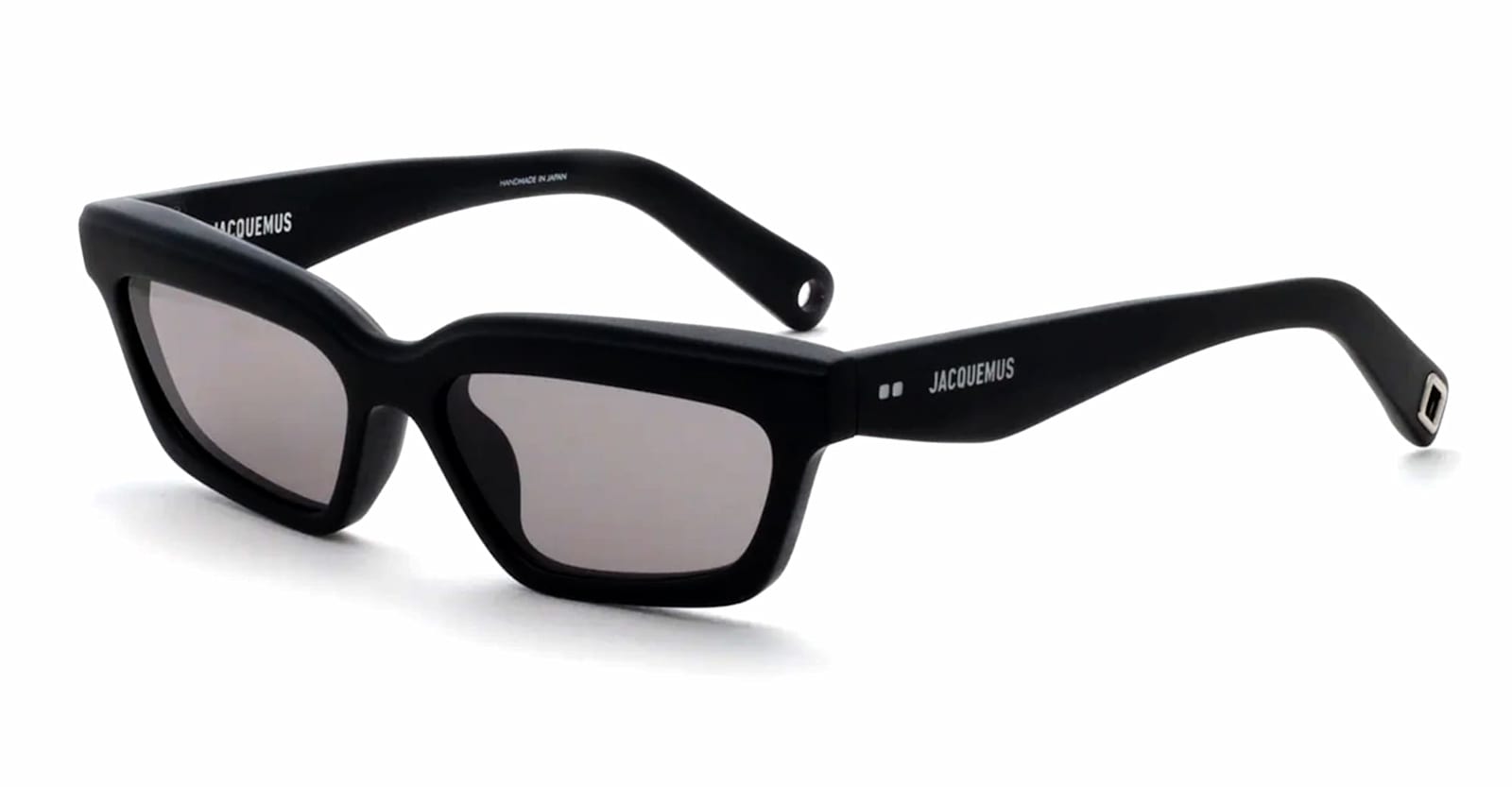 Jacquemus Salon - Matte Black / Grey Lens Sunglasses In Black