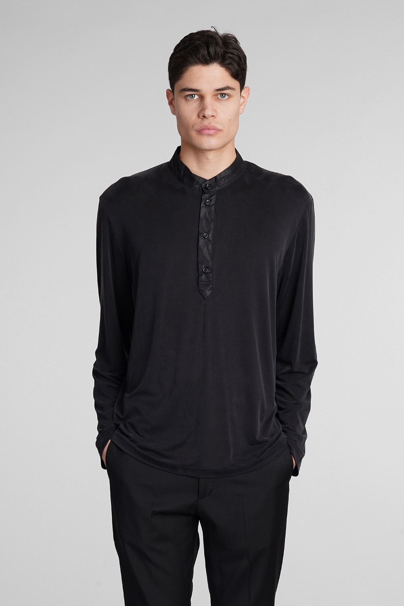 B225 T-shirt In Black Polyamide Polyester
