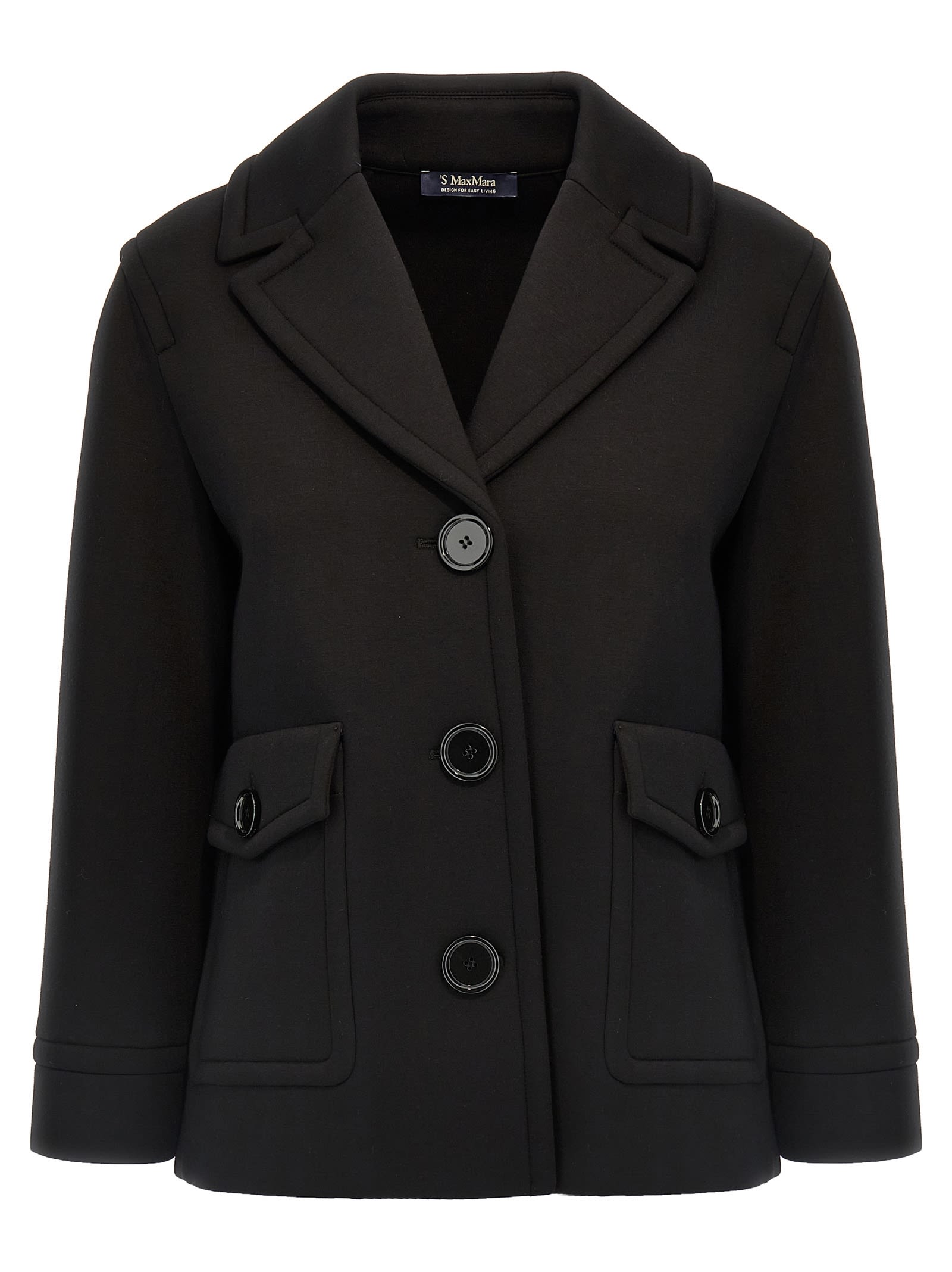 's Max Mara Estroso Coat In Black