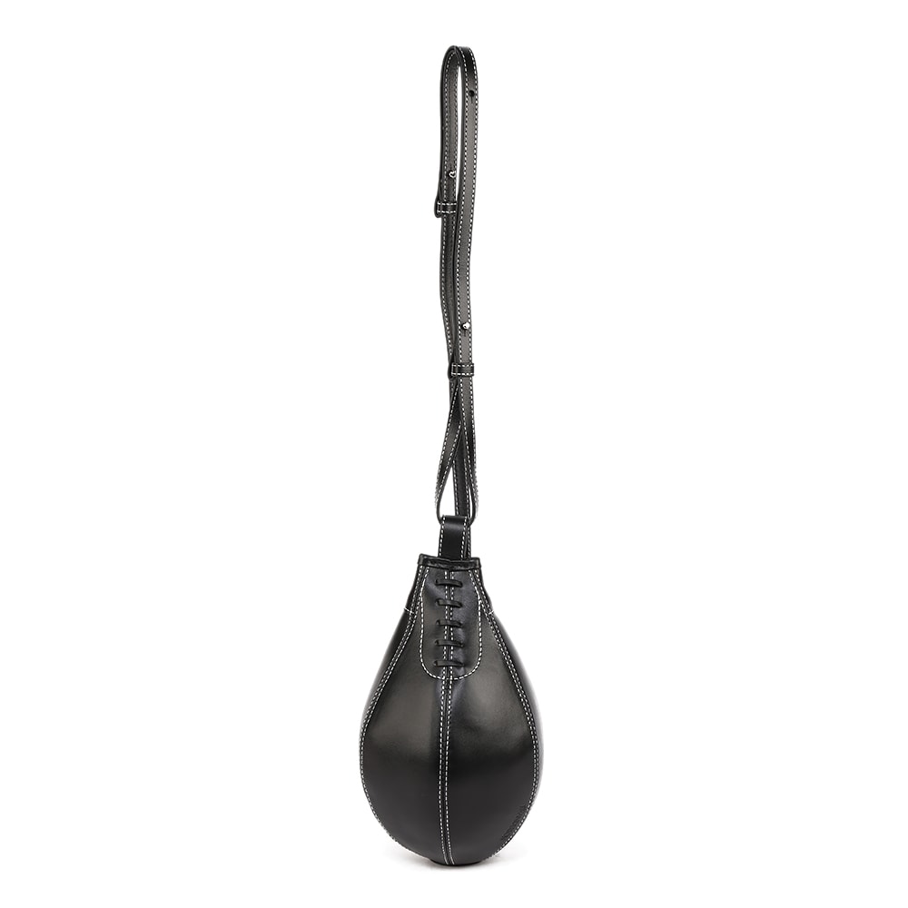 J.W. Anderson Black Leather Punch Bag