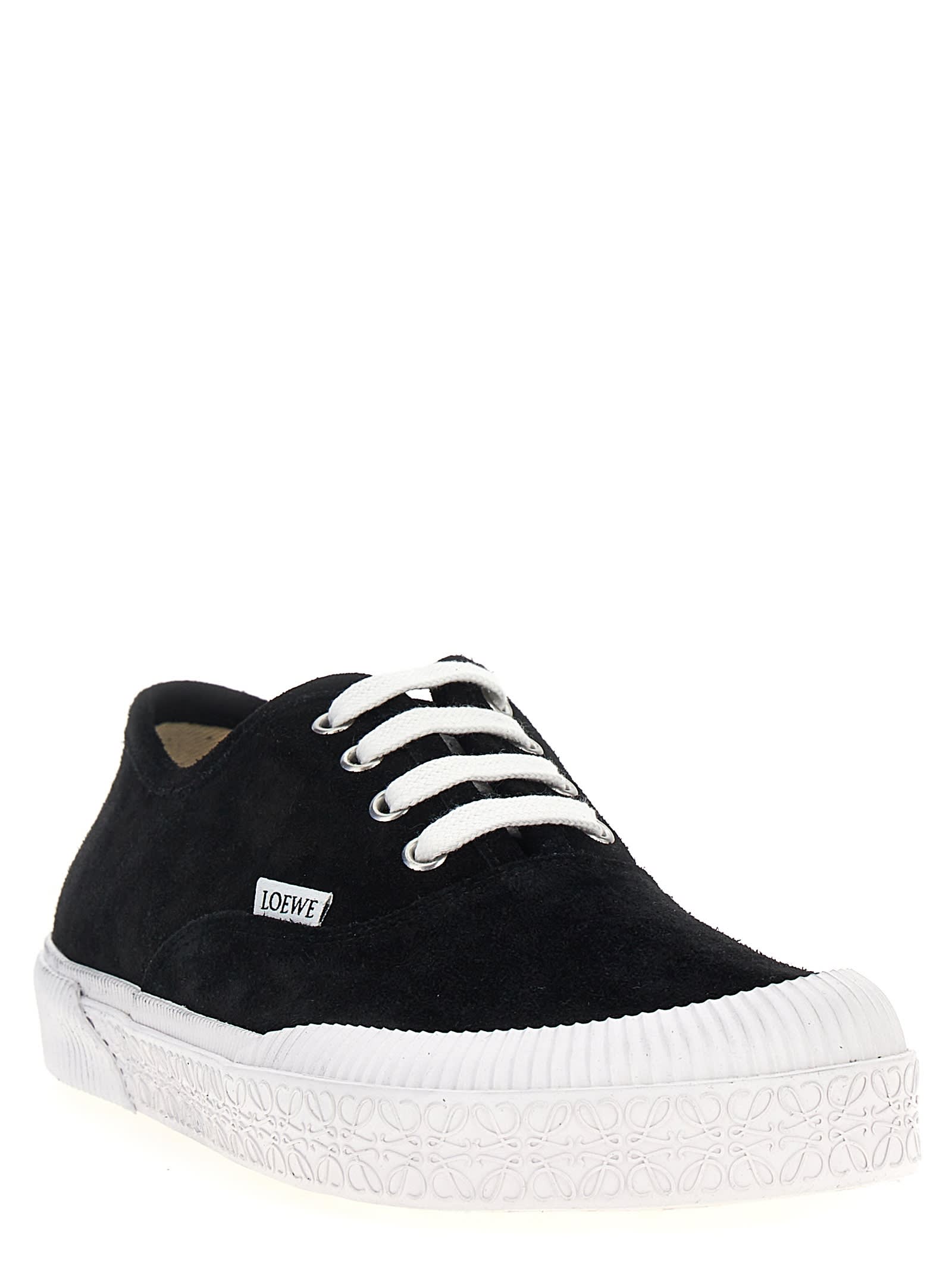 Shop Loewe Terra Vulca Sneakers In Black