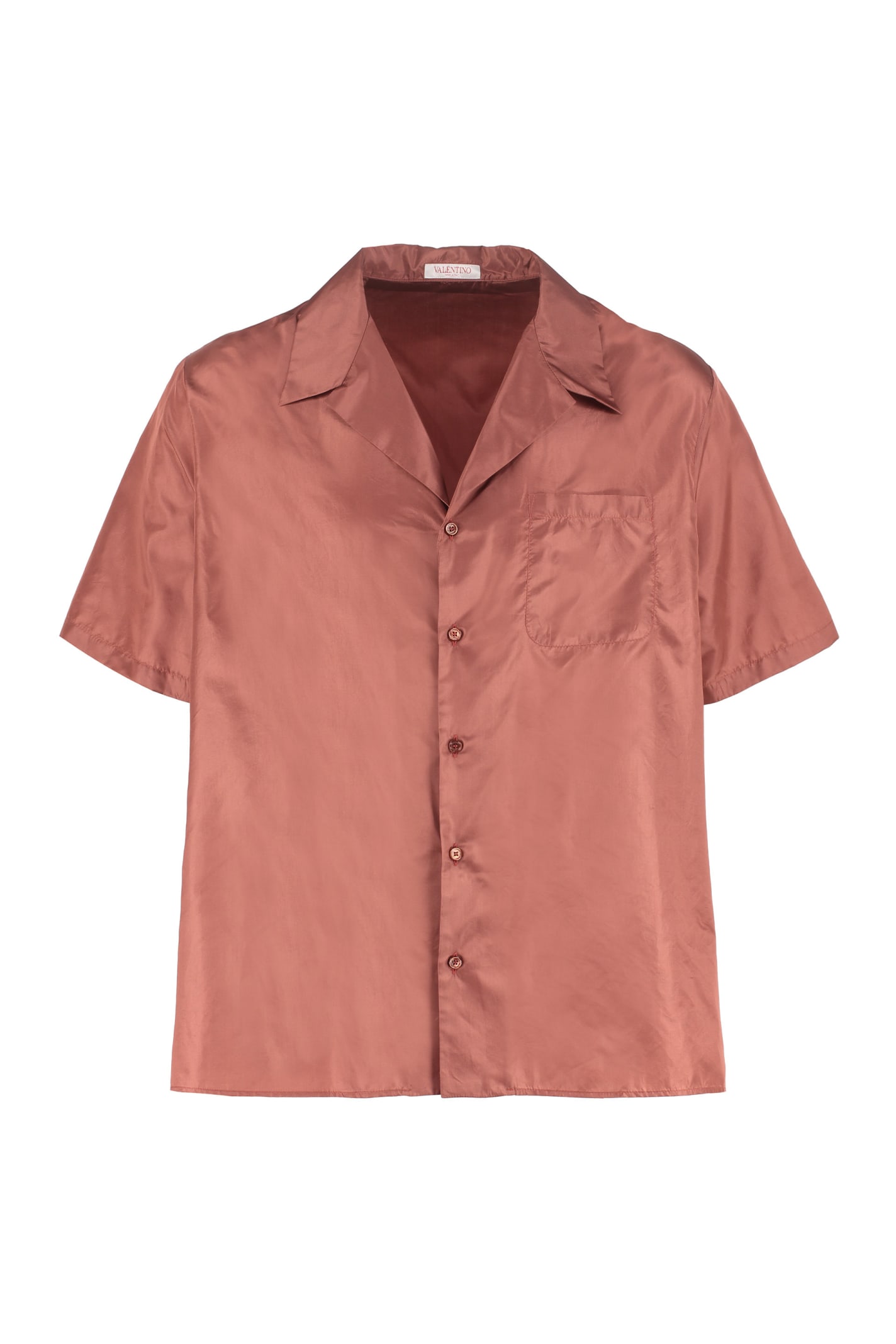 Valentino Short Sleeve Silk Shirt