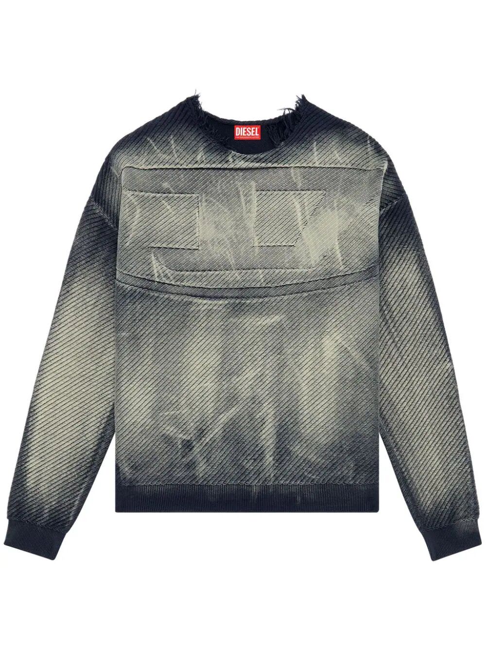 Shop Diesel Klever Sweater In At Grey