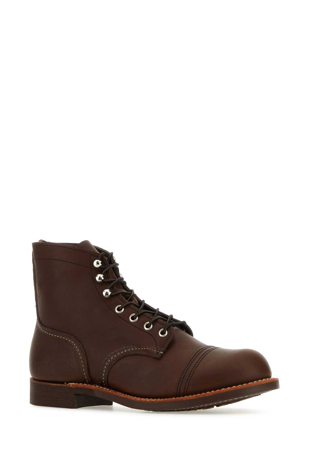 Shop Red Wing Brown Leather Iron Ranger Ankle Boots In Amberharness