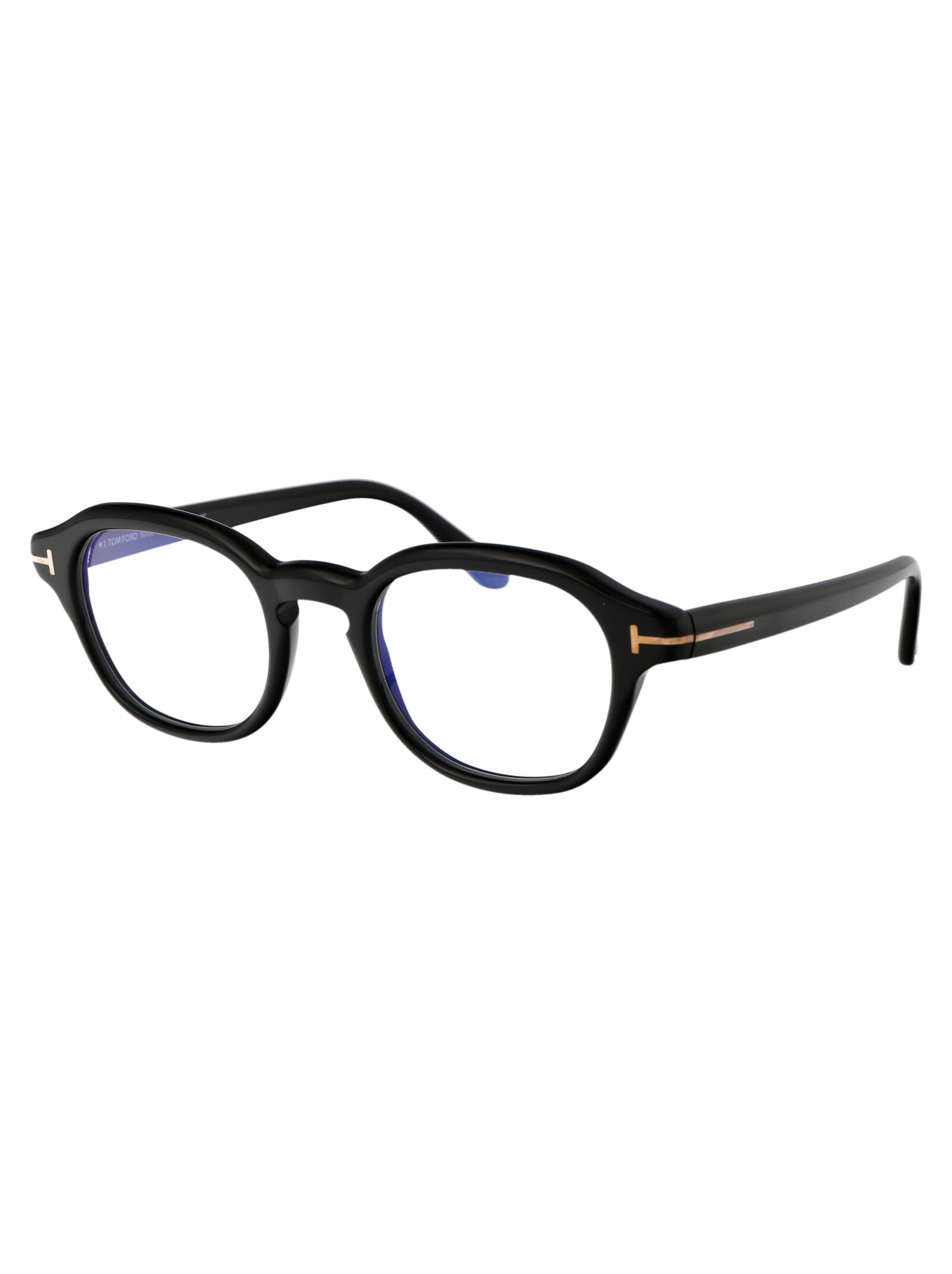 Shop Tom Ford Ft5871-b Glasses In 001 Nero Lucido