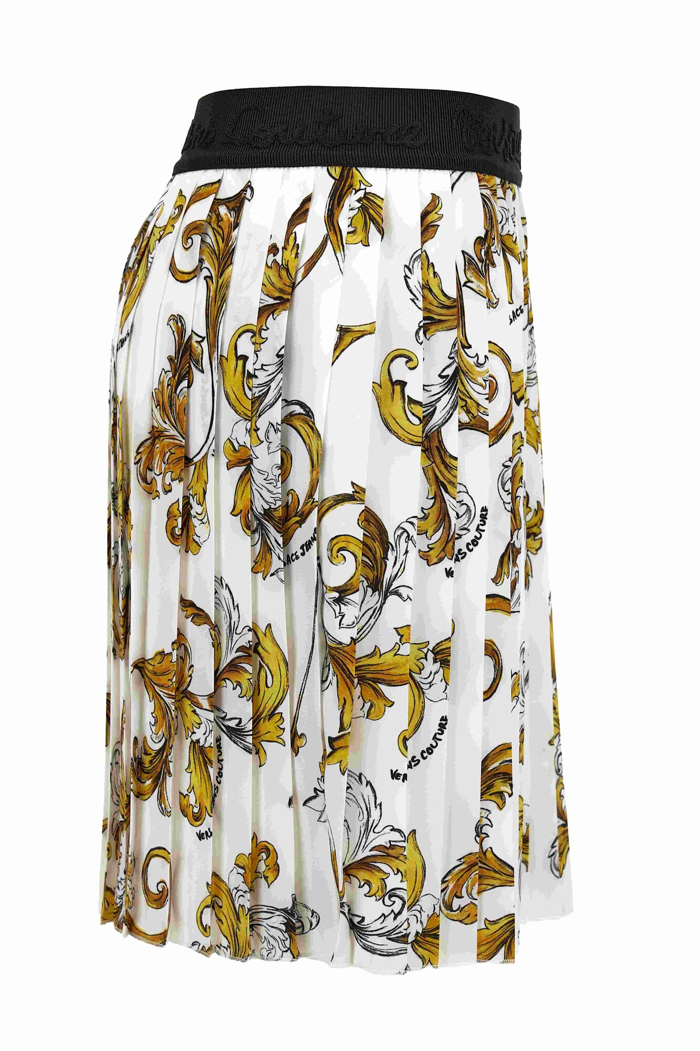 Versace Jeans Couture Midi Skirt In White