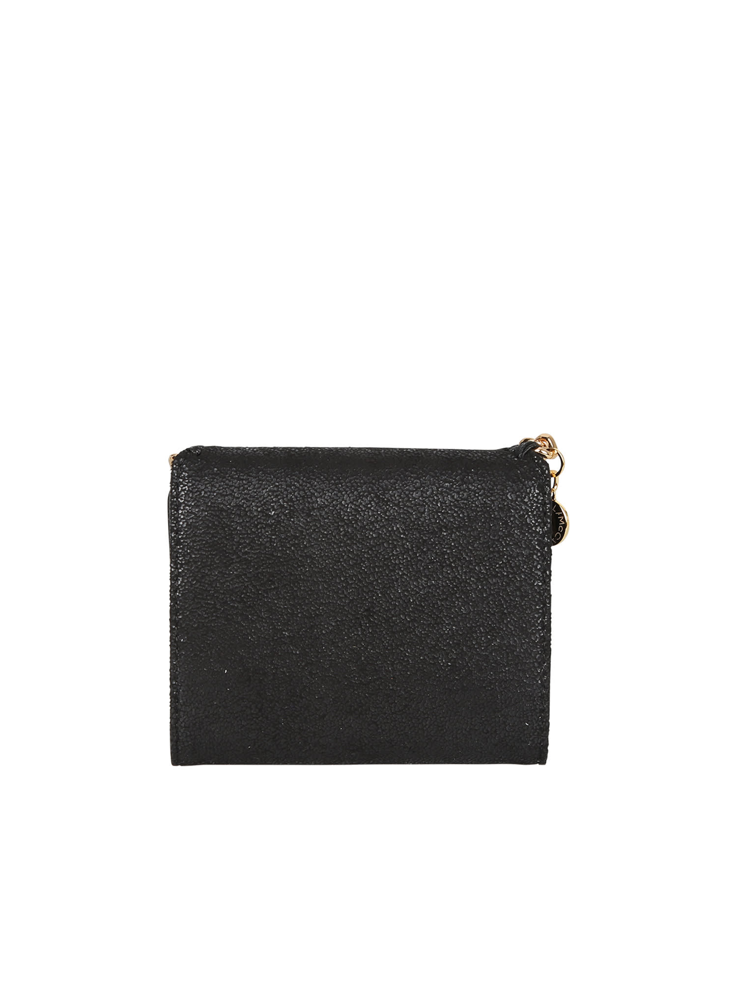 Shop Stella Mccartney Falabella Wallet In Black