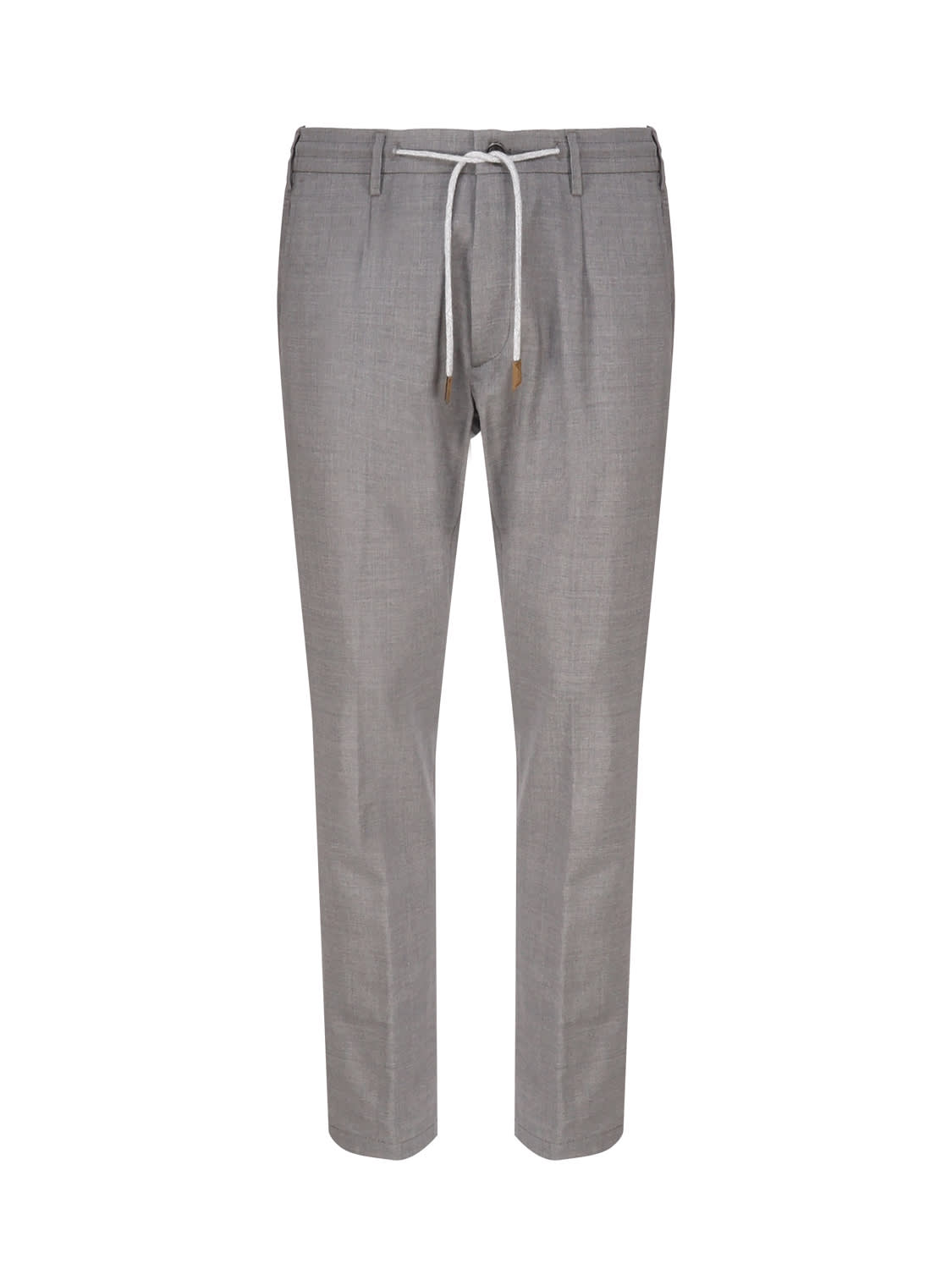 Shop Eleventy Straight Trousers In Grey