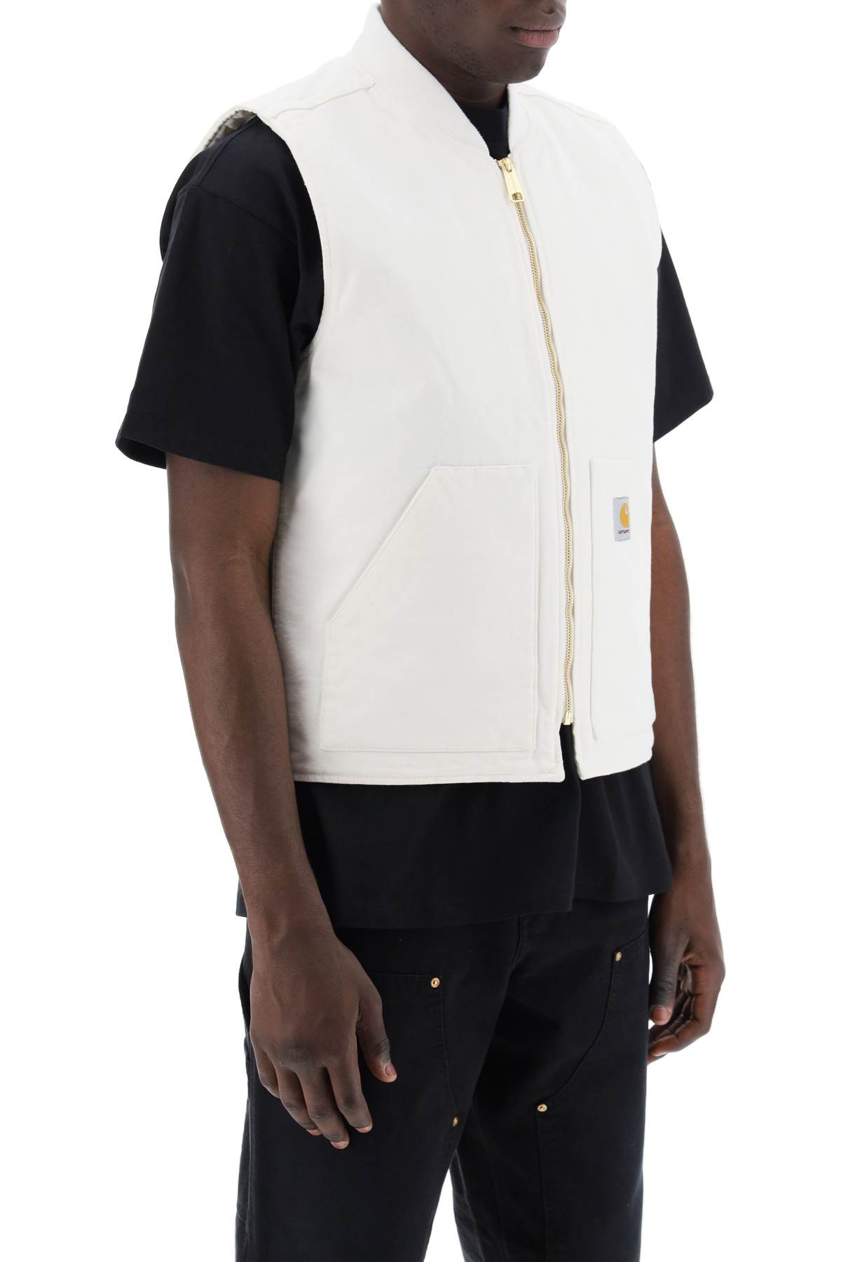 Shop Carhartt Organic Cotton Classic Vest In White (white)