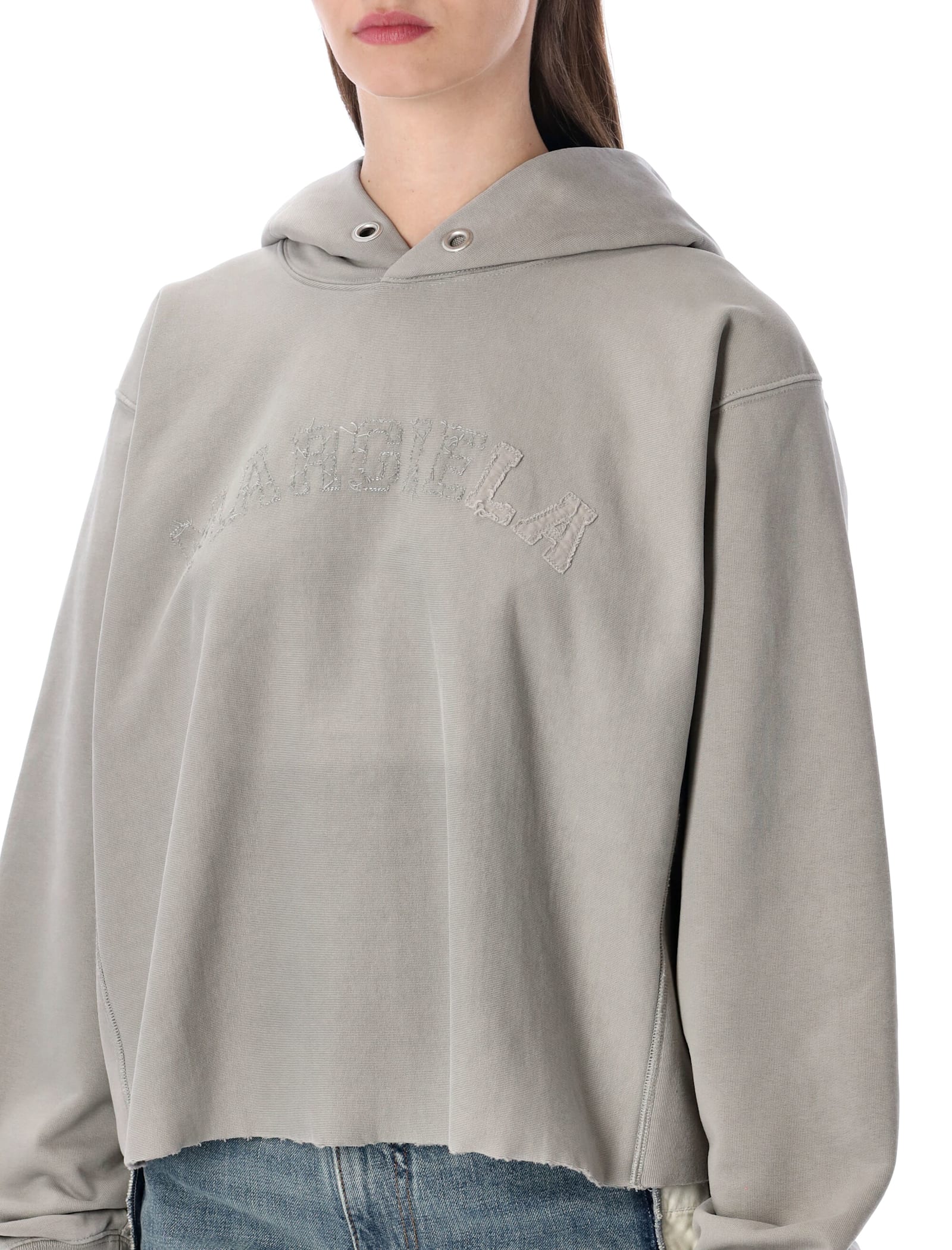 Maison Margiela Décortiqué Grey Hoodie In Gray