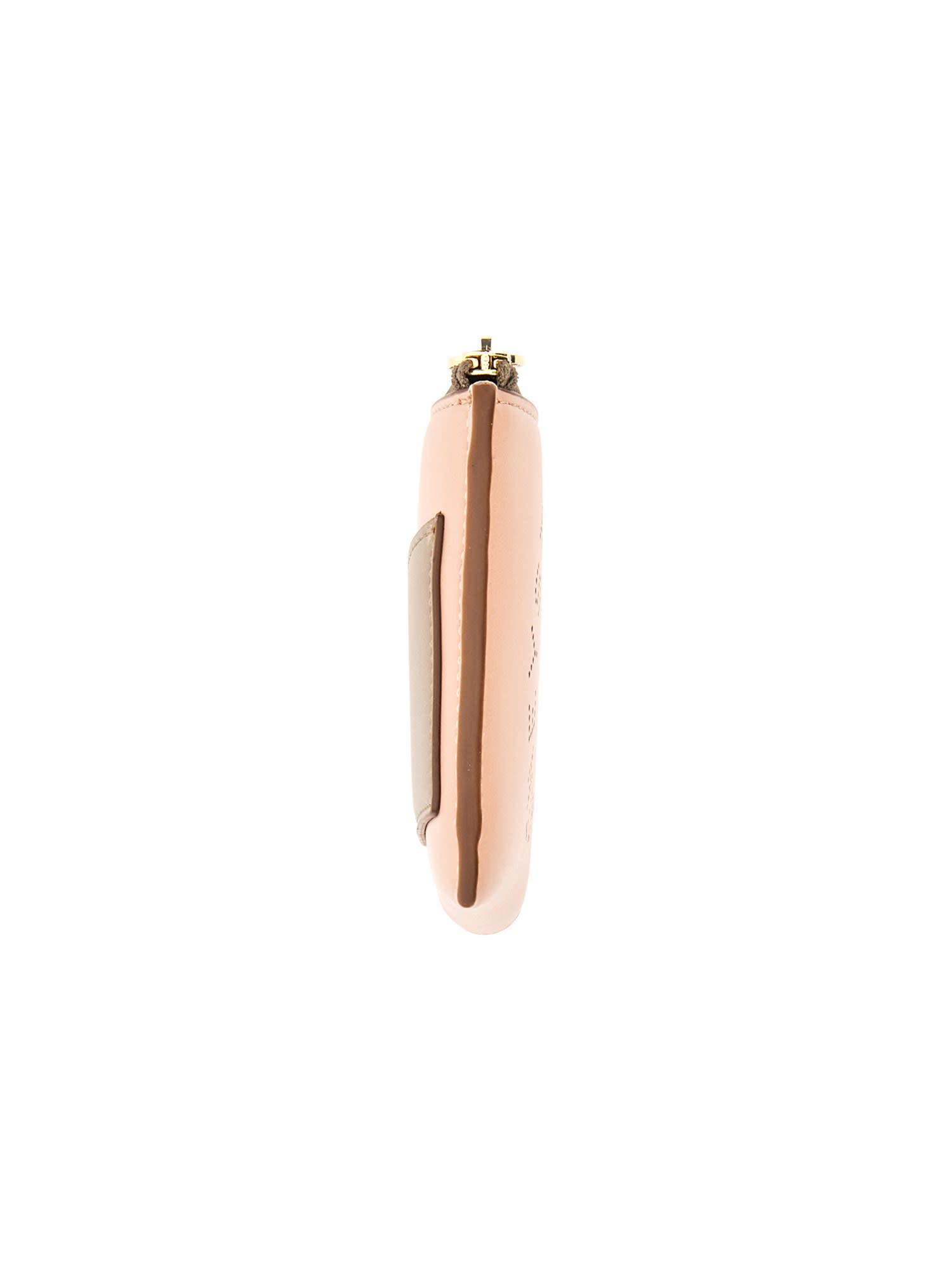 Stella Mccartney Zipped Wallet In Pink