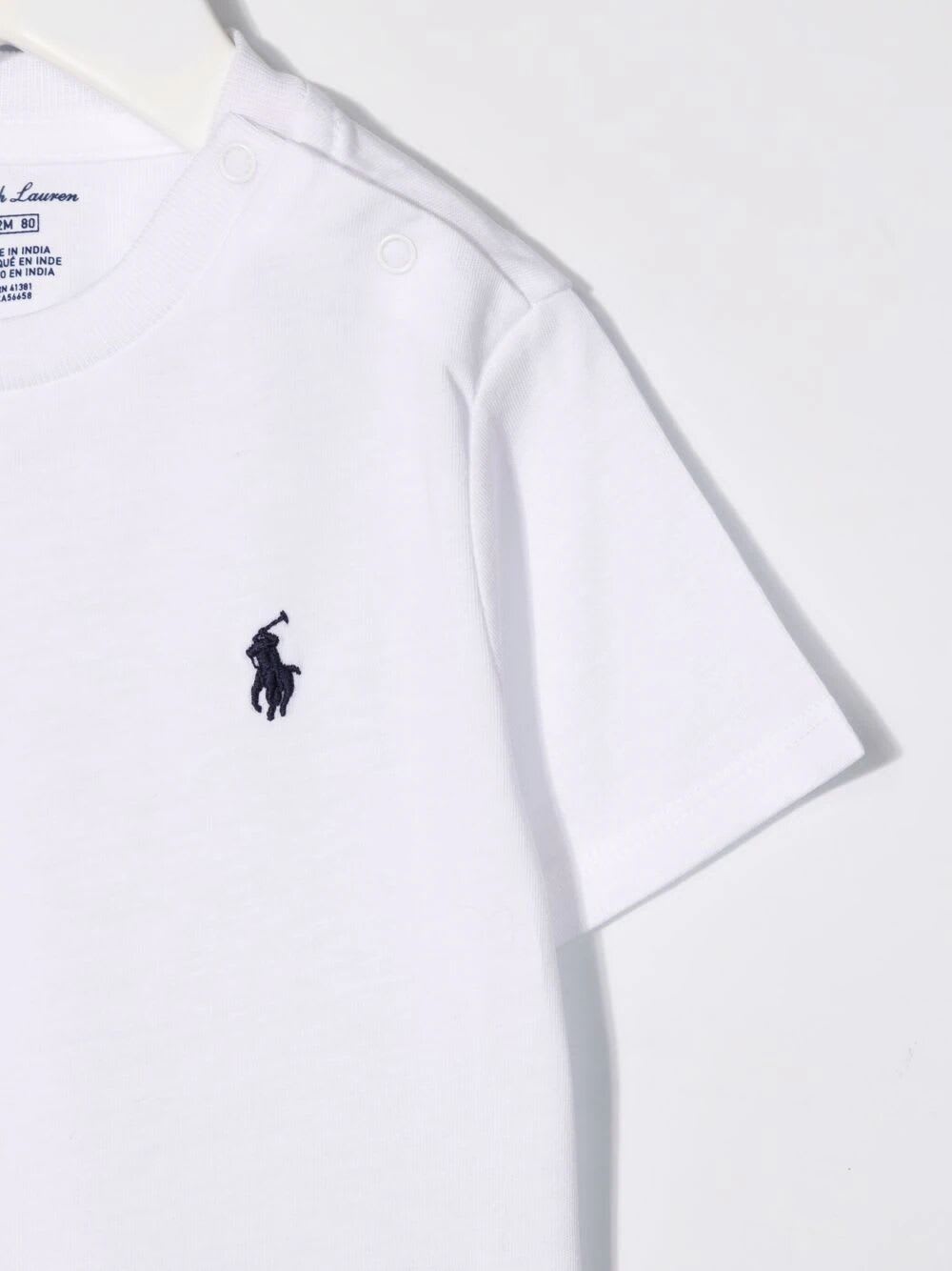Shop Polo Ralph Lauren Ss Cn Tops T-shirt In White