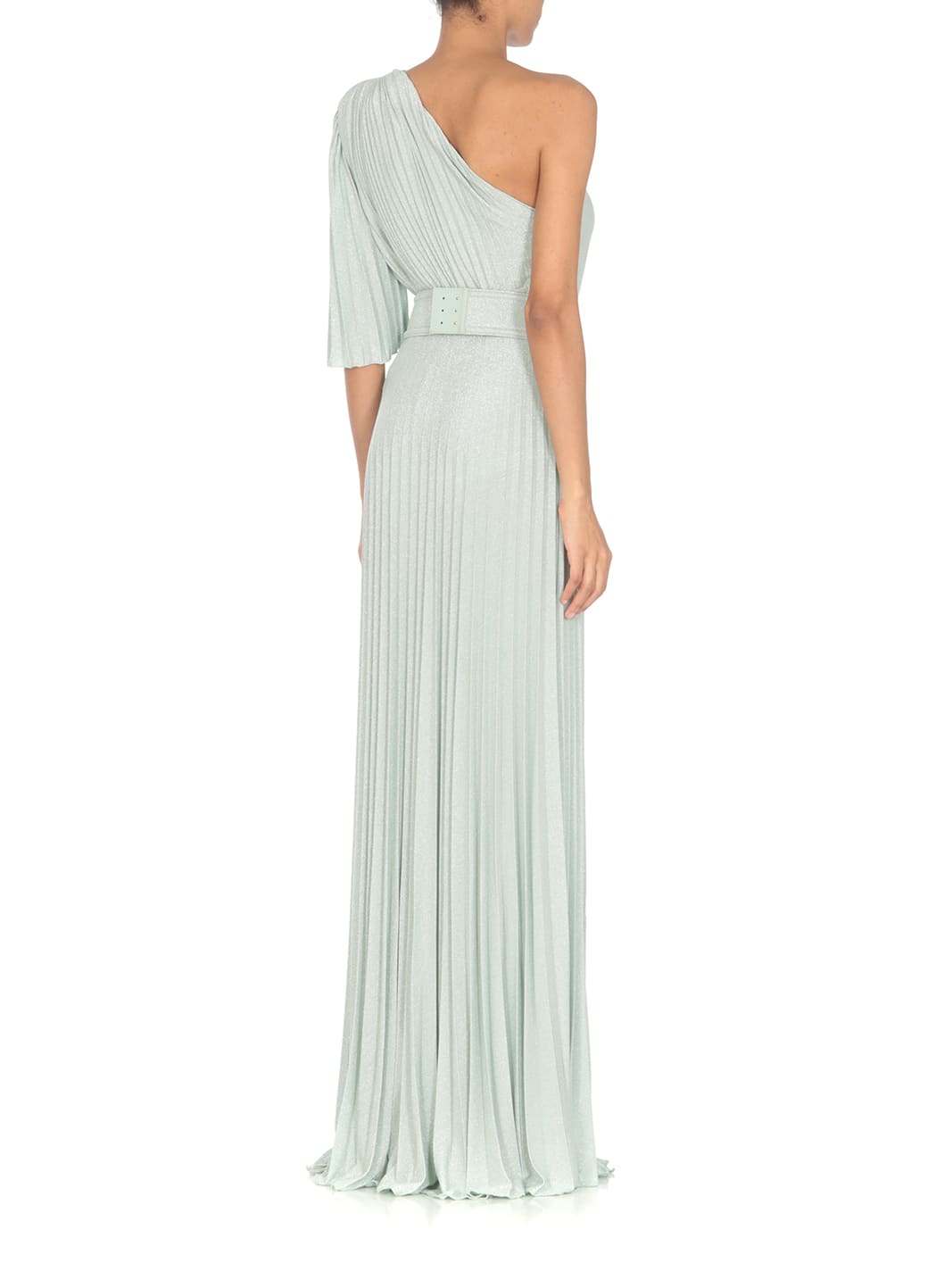 ELISABETTA FRANCHI LONG AQUA GREEN DRESS