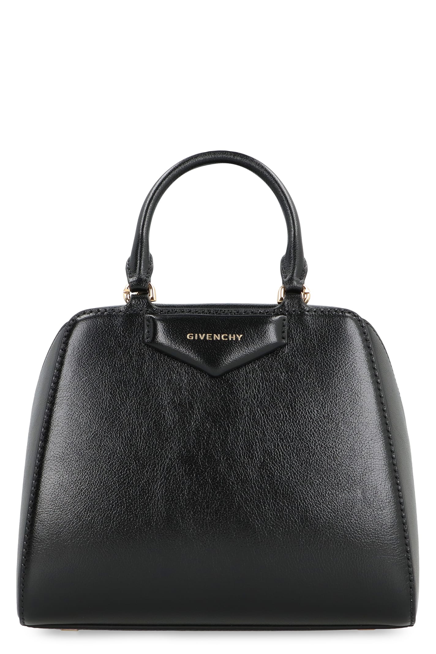 Shop Givenchy Antigona Cube Leather Mini Handbag In Black