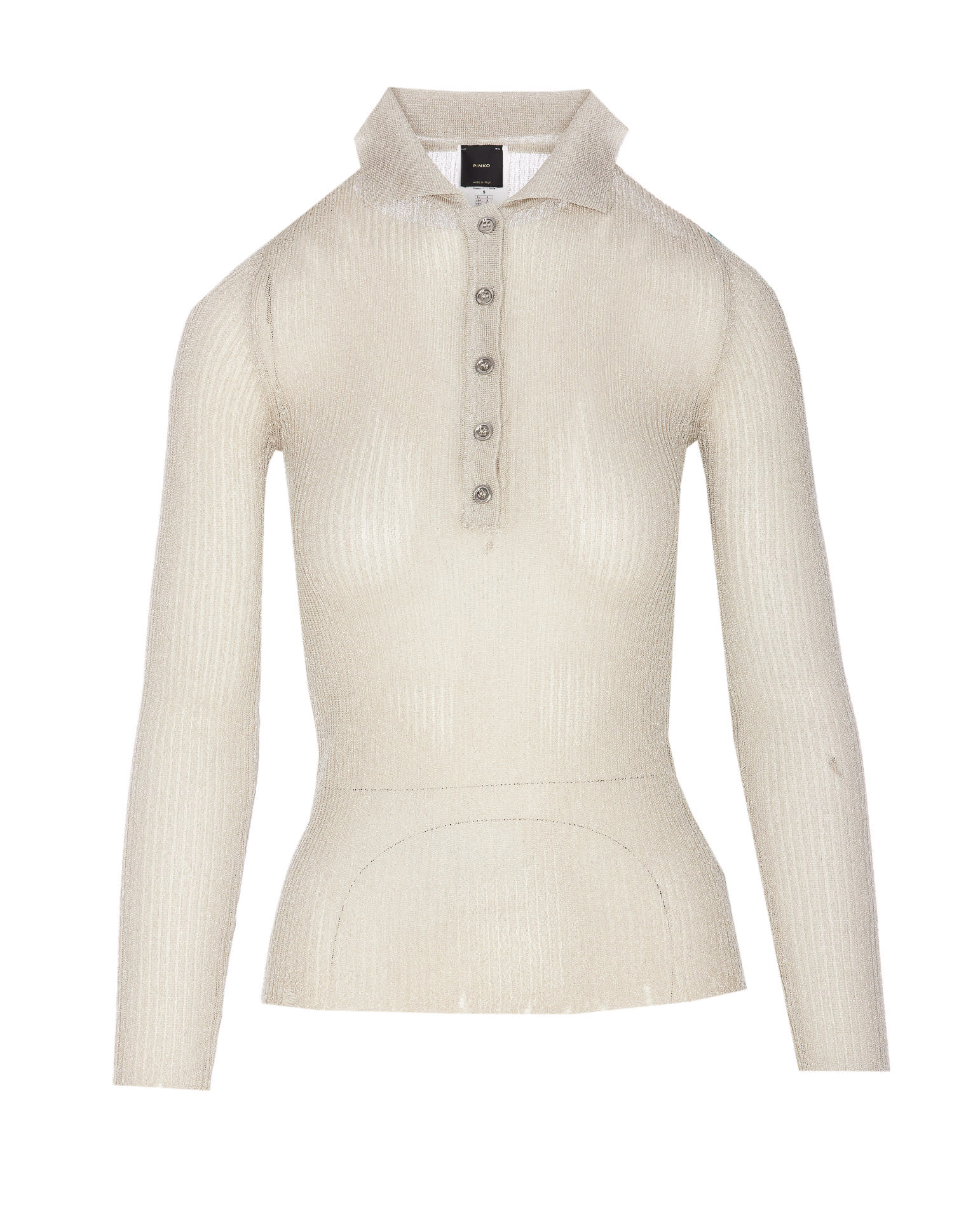 Shop Pinko Tino Knit Polo In White