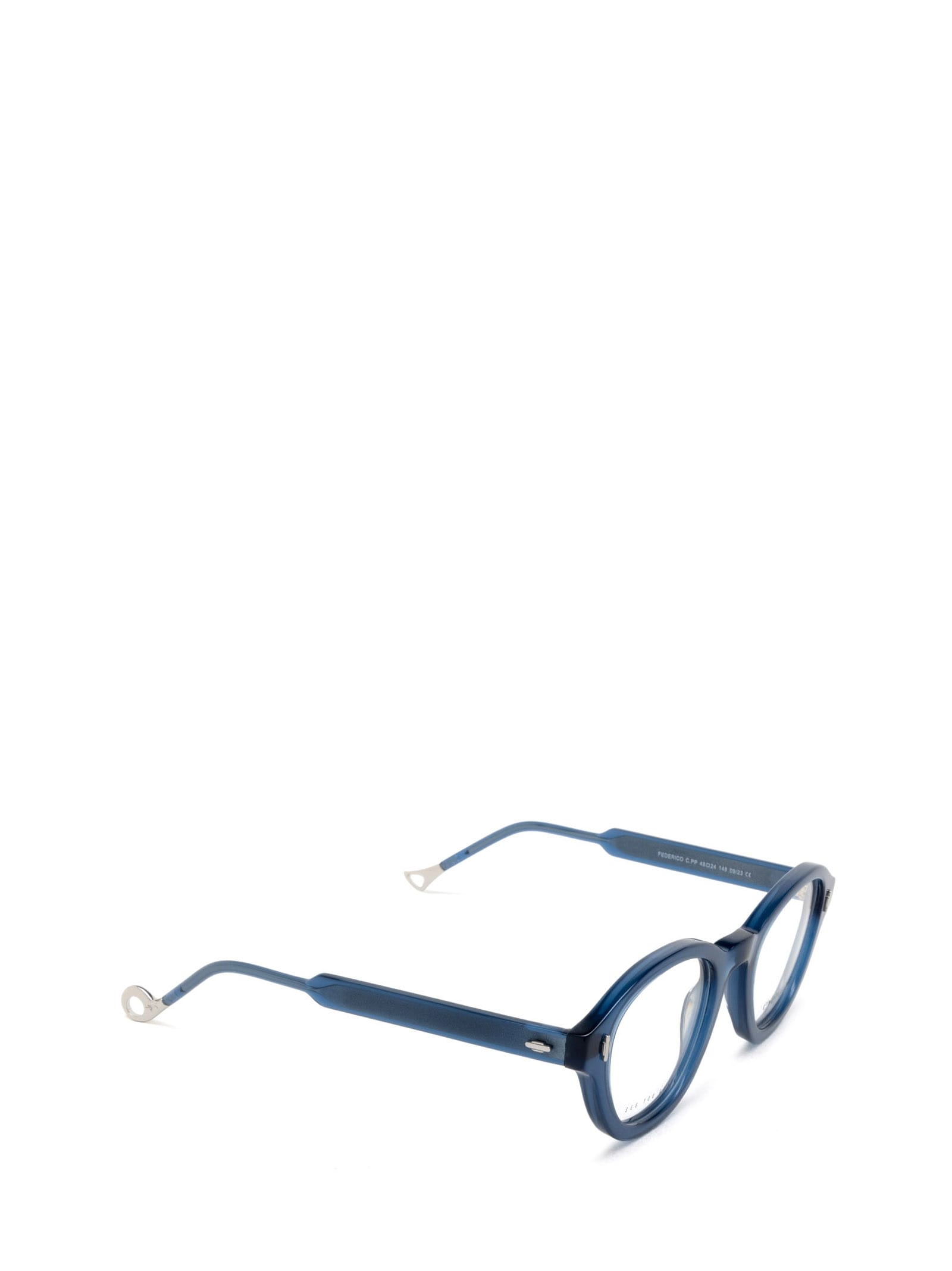Shop Eyepetizer Federico Transparent Blue Glasses