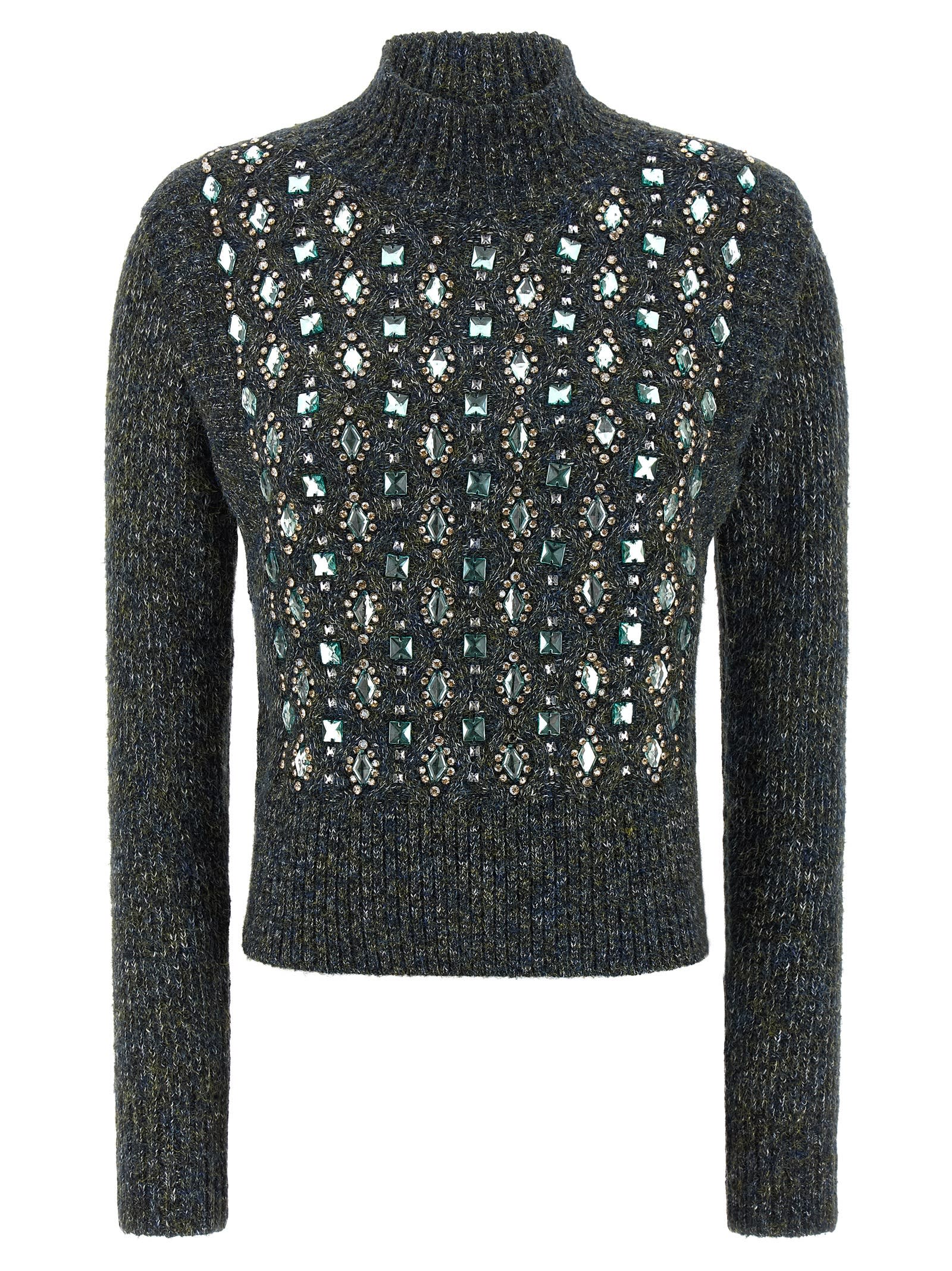 Pinko Mirror Image Turtleneck Sweater In Multi