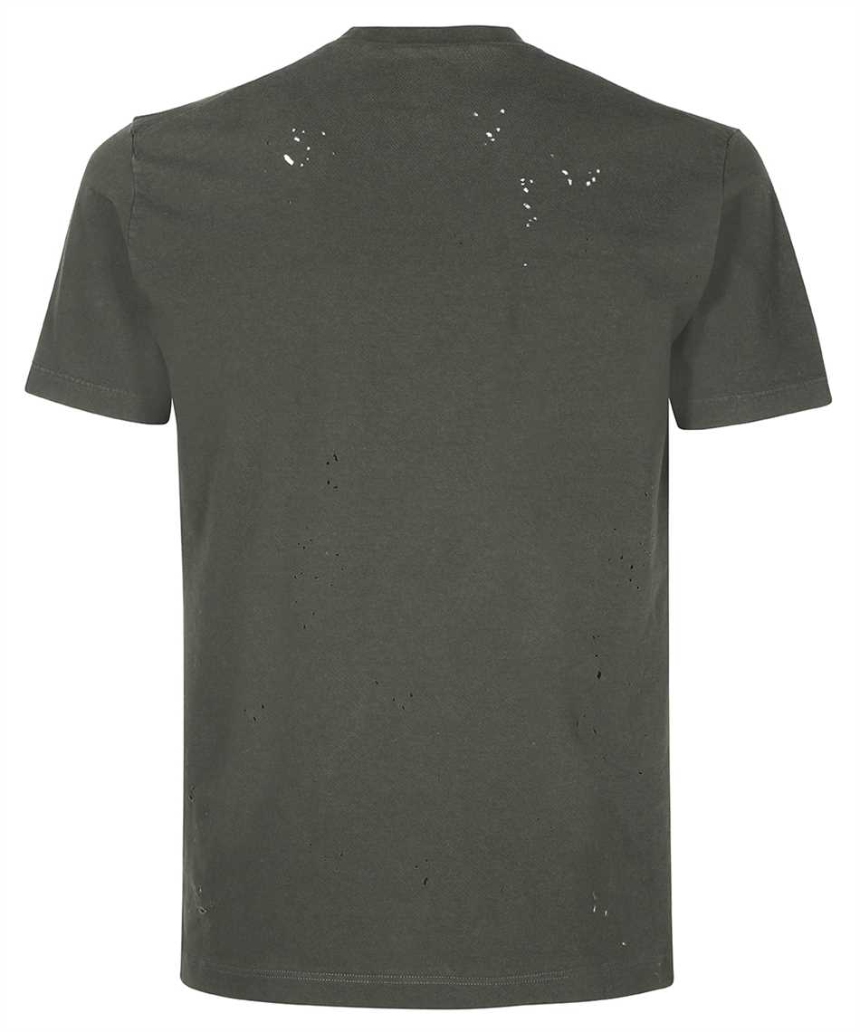 Shop Dsquared2 Logo Cotton T-shirt In Green